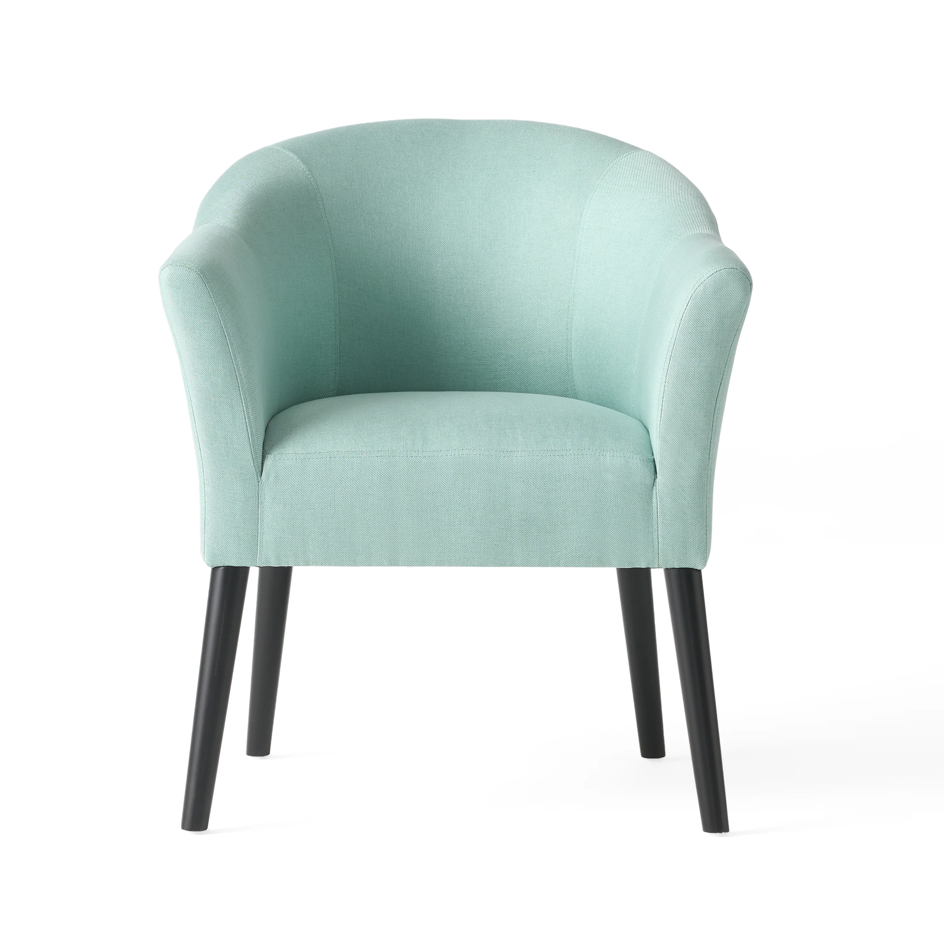 Charmaine Mid-Century Modern Low Back Fabric Accent Chair with Tapered Legs - furnishings