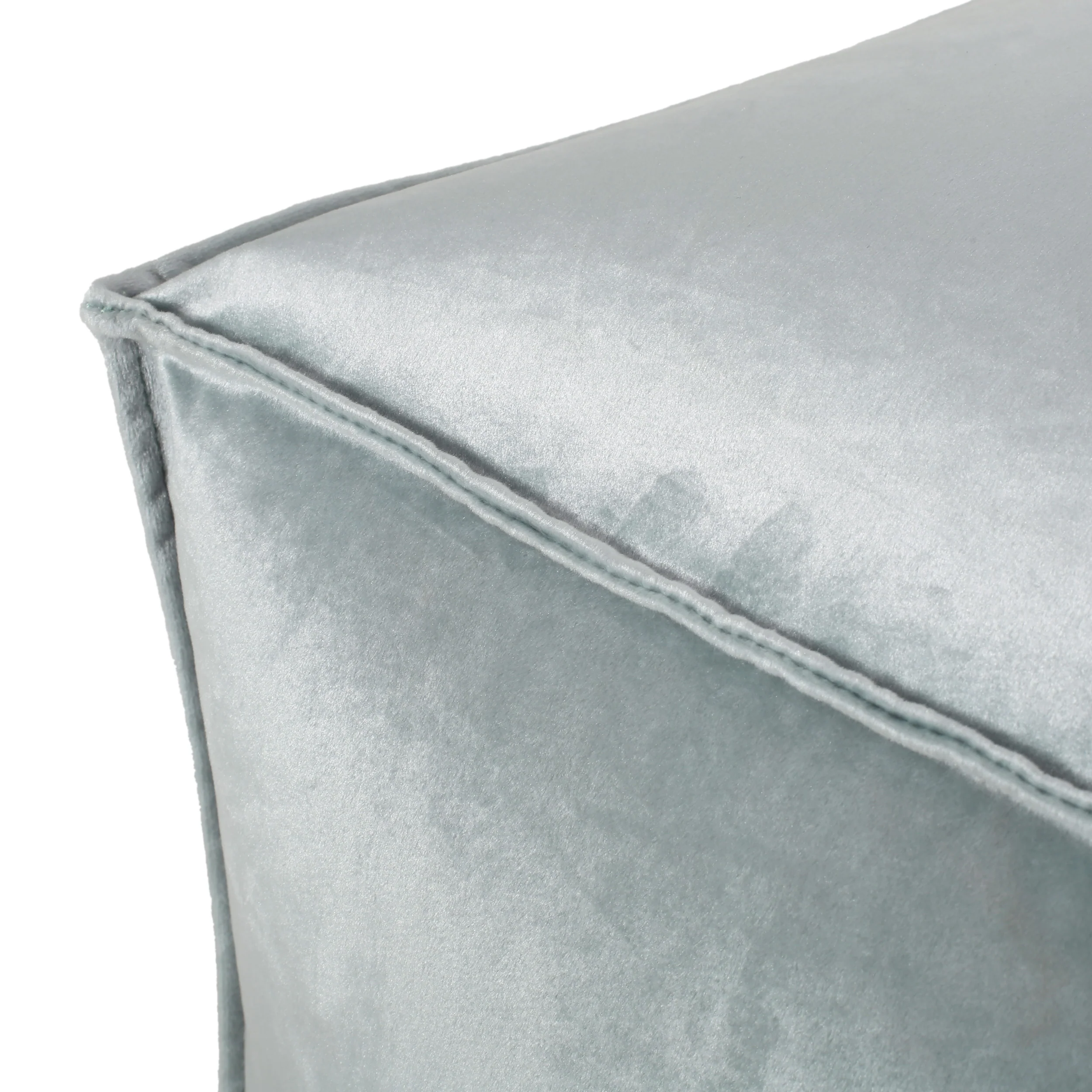 Cytheria Modern Glam Velvet Square Bean Bag Ottoman - furnishings