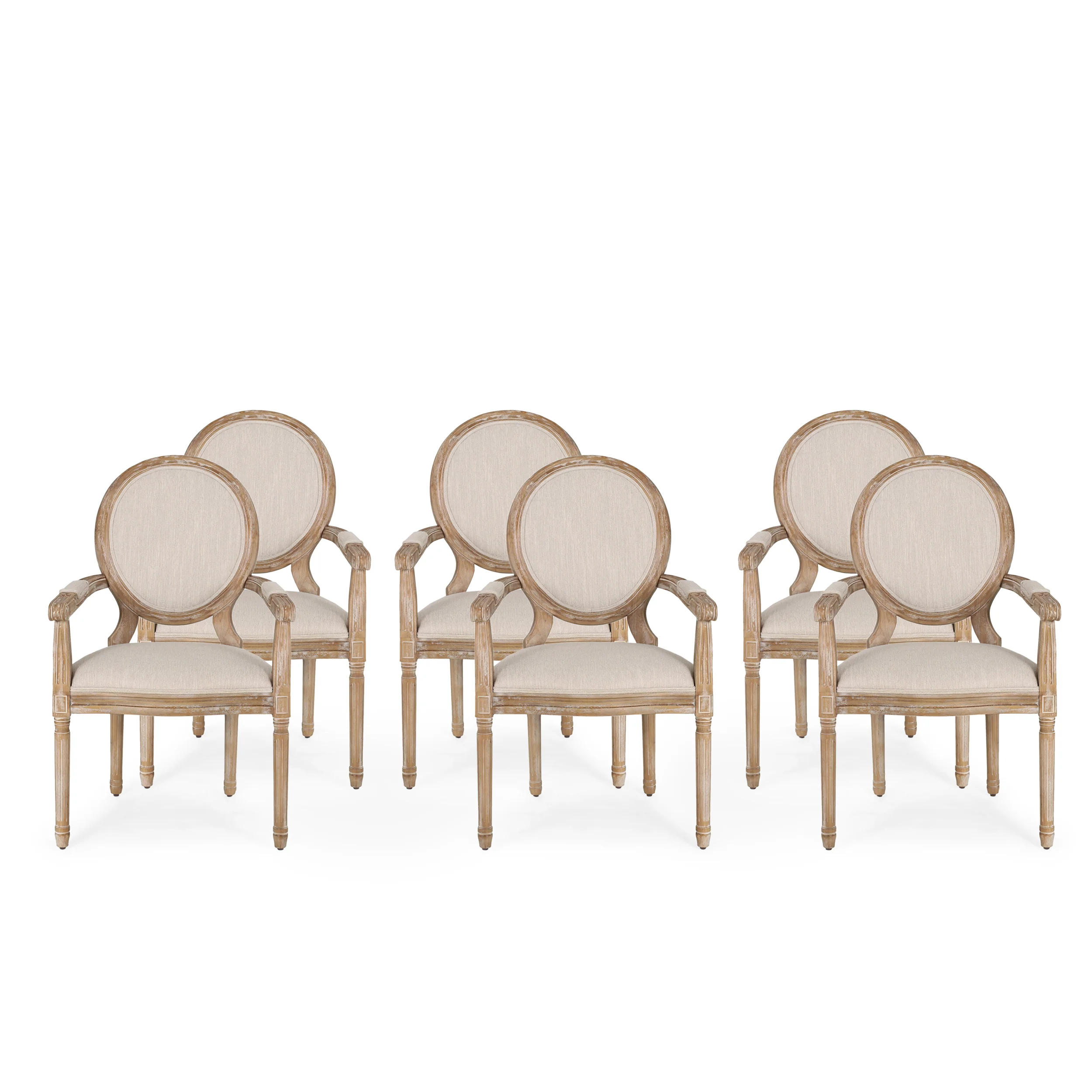 Aisenbrey French Country Wood Upholstered Dining Chair - furnishings
