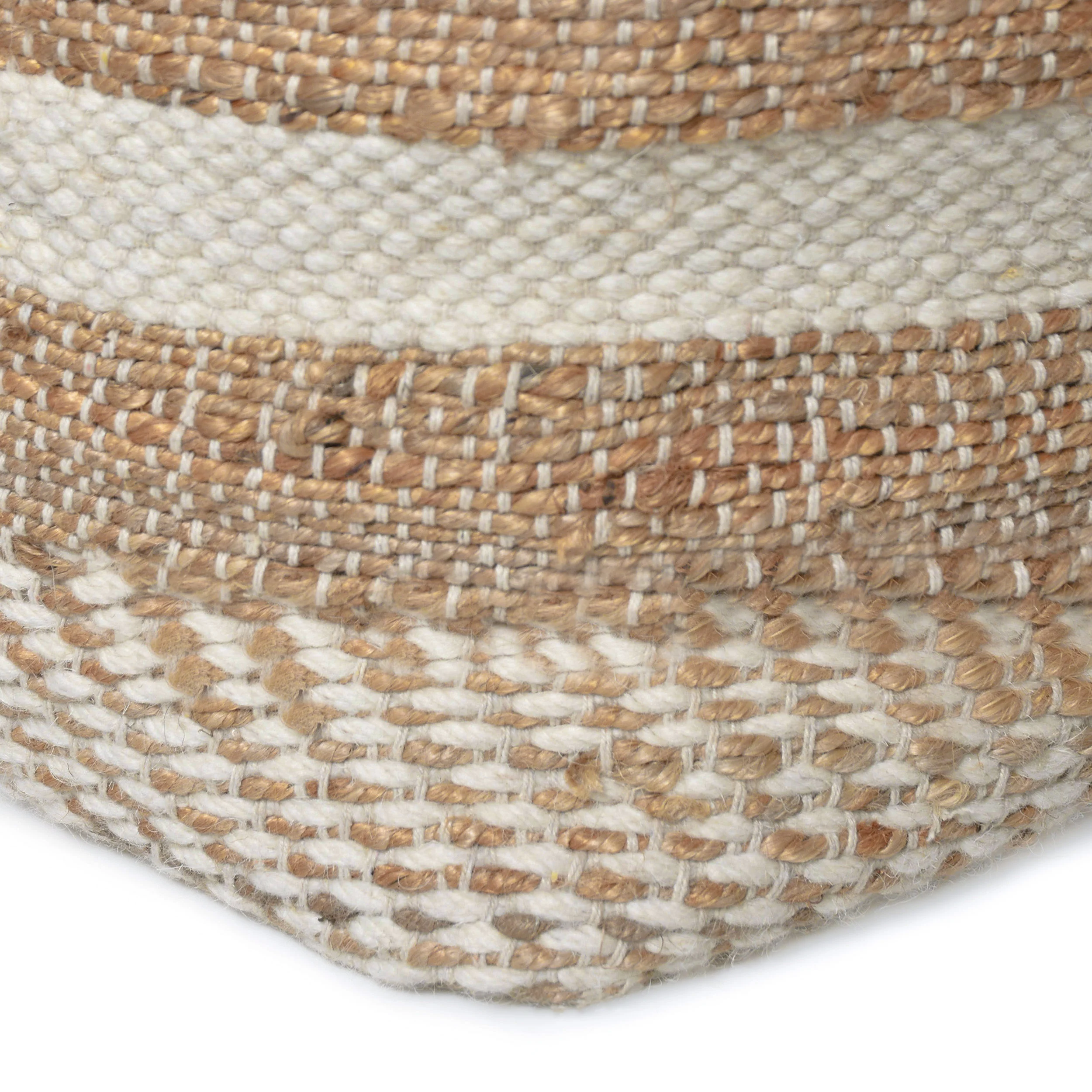 Lola Boho Handcrafted Fabric Cube Pouf - furnishings