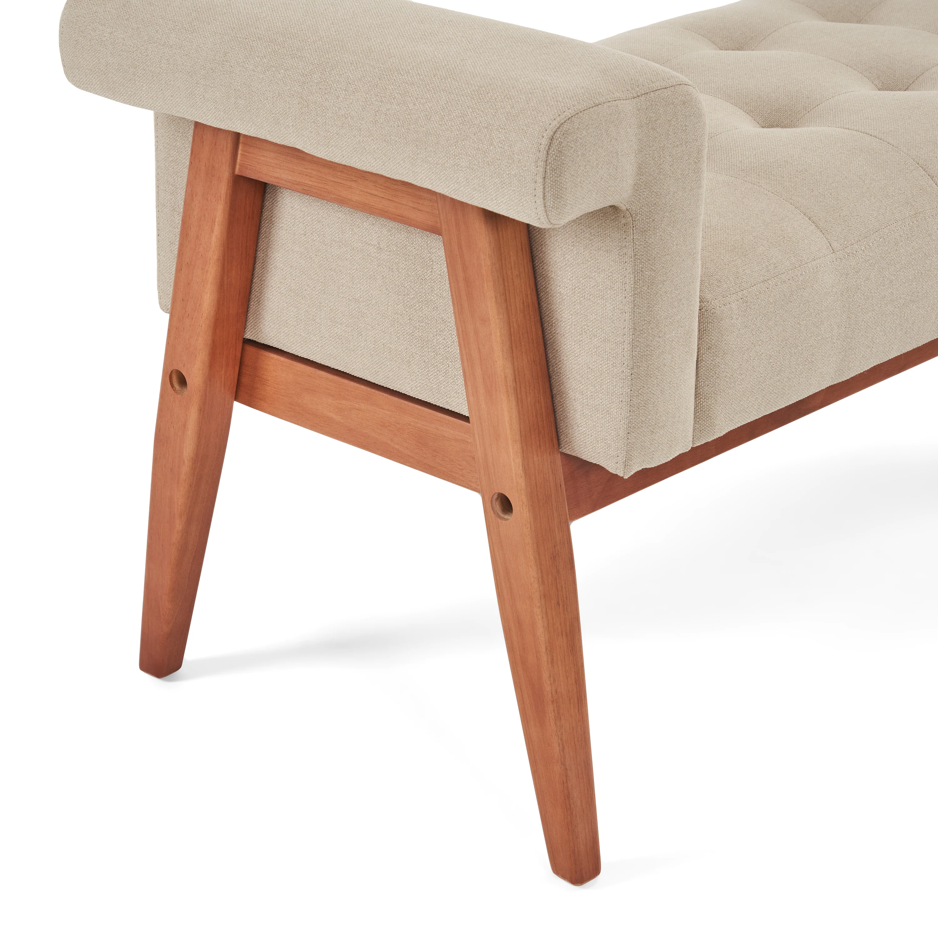 Isidorer Modern Upholstered Ottoman Bench with Tufting - furnishings