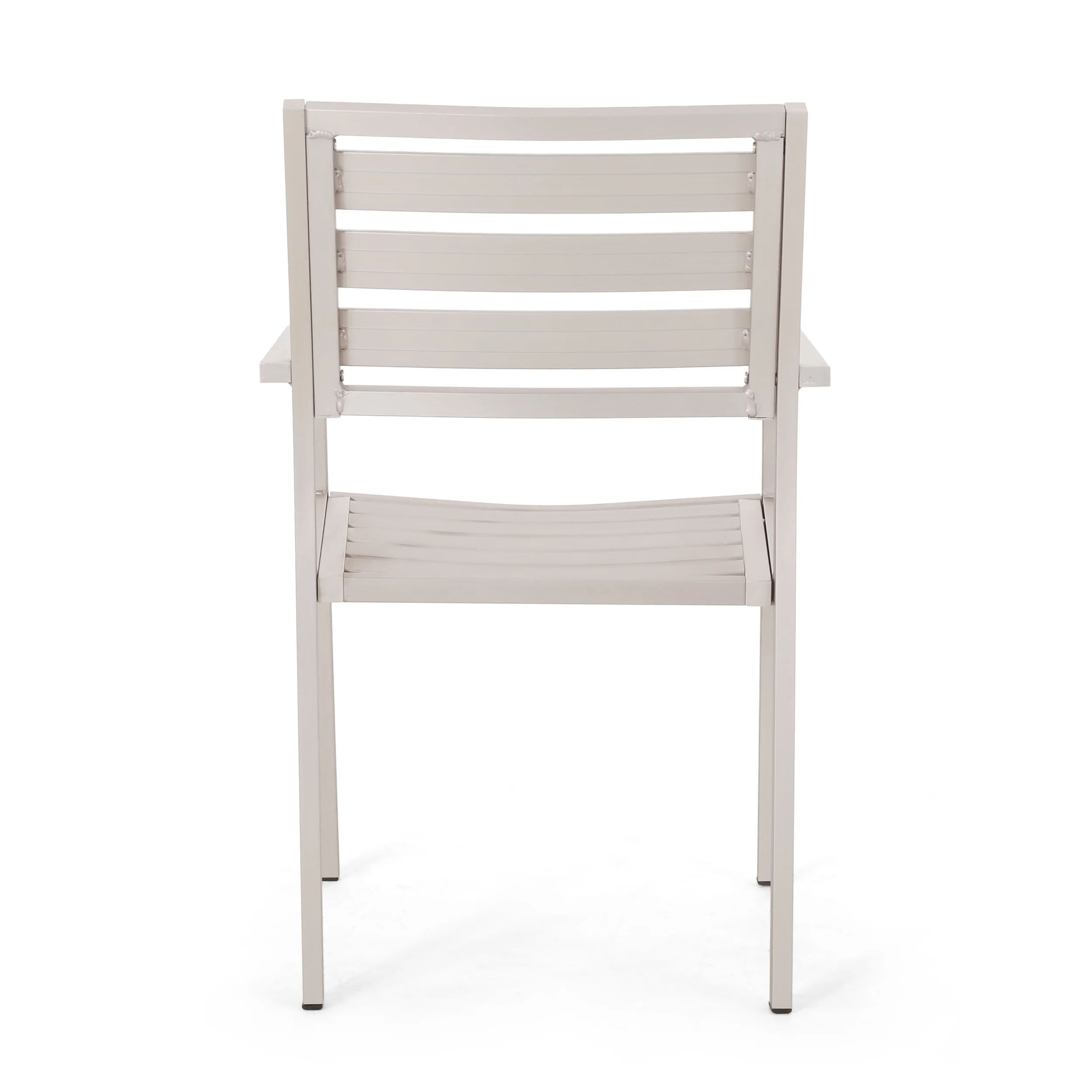 Cherie Outdoor Modern 4 Seater Aluminum Dining Set with Wicker Table Top - furnishings