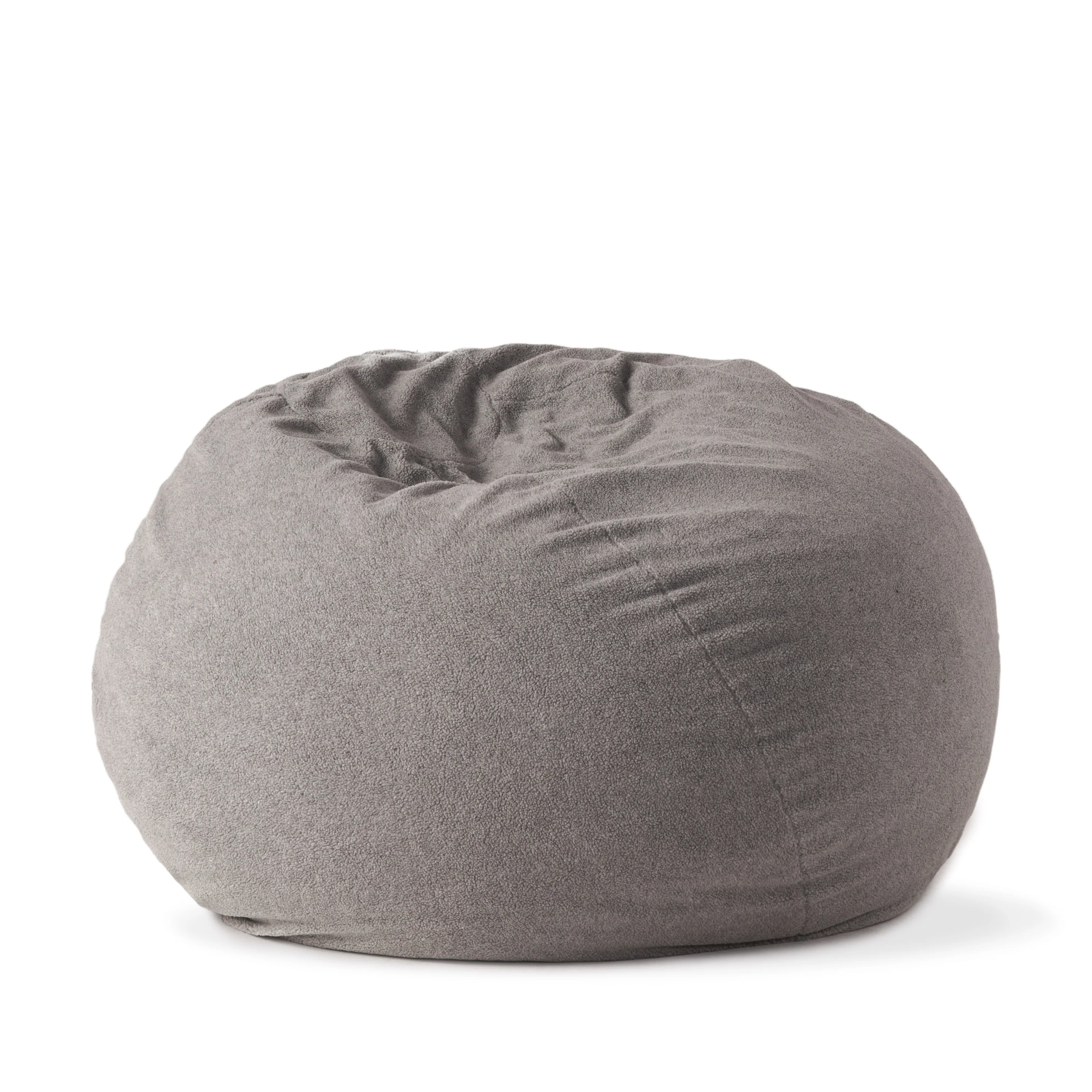 Achille Modern Shearling 5 Foot Bean Bag - furnishings