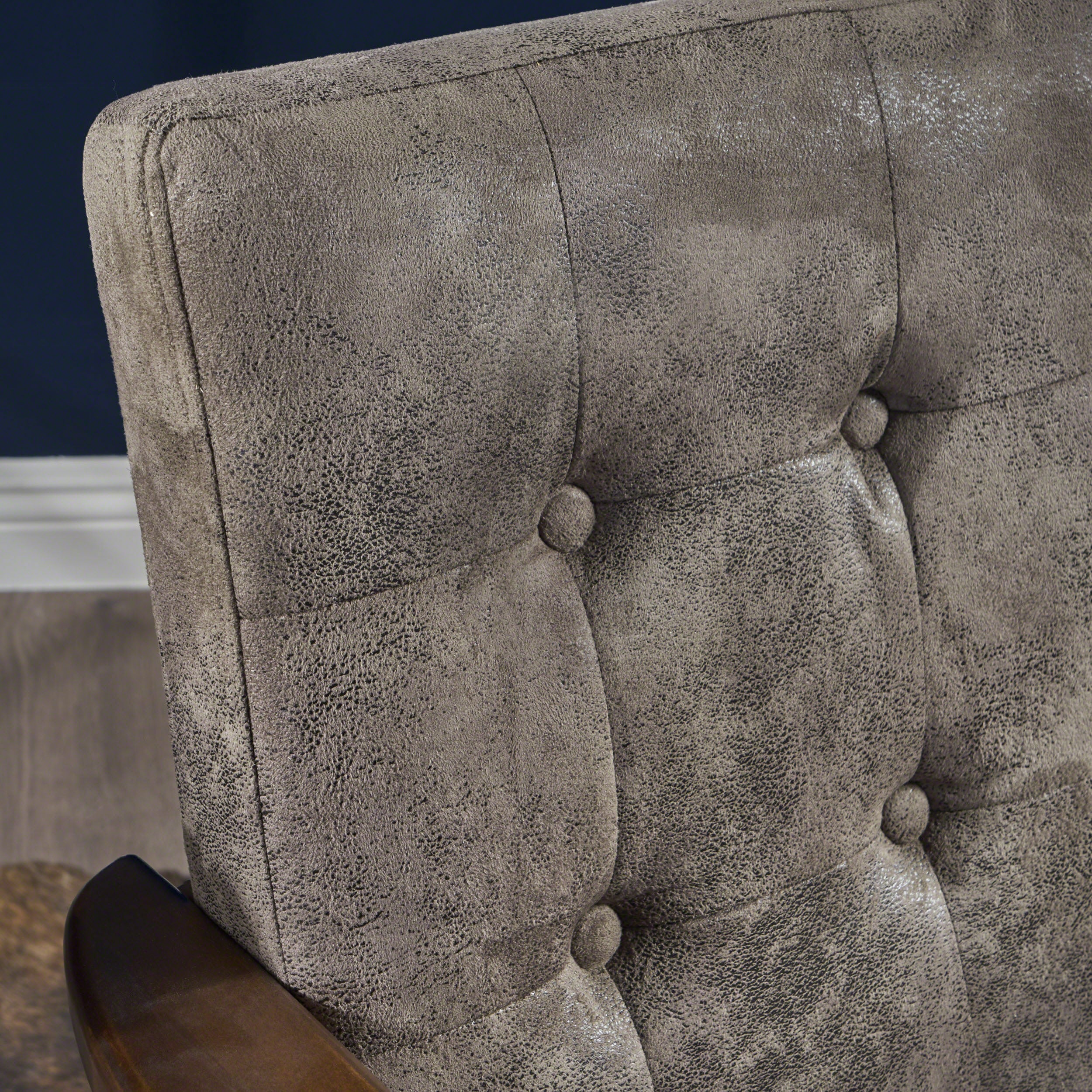Callisto Mid Century Modern Microfiber Club Chair - furnishings