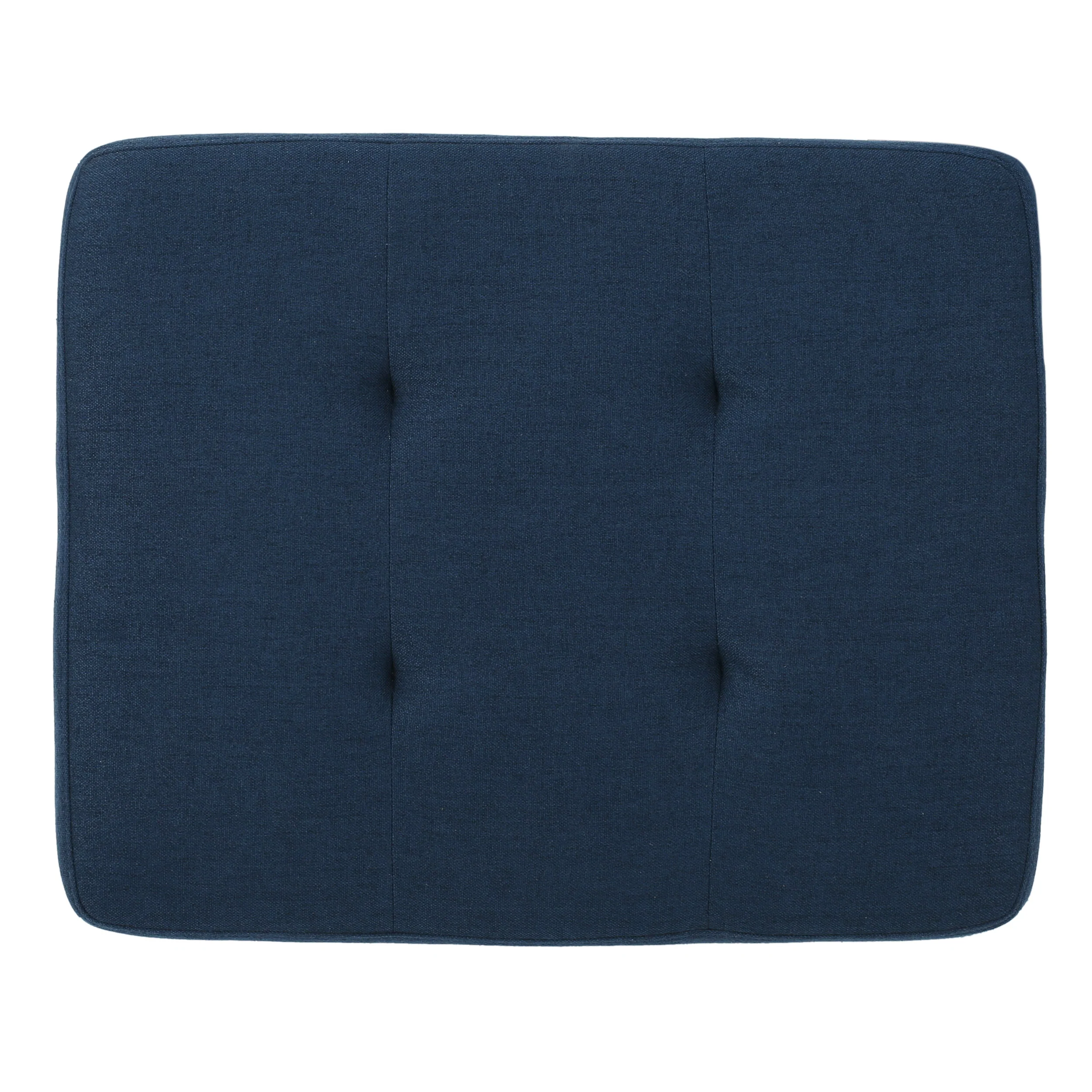 Zahra Contemporary Tufted Fabric Ottoman - furnishings