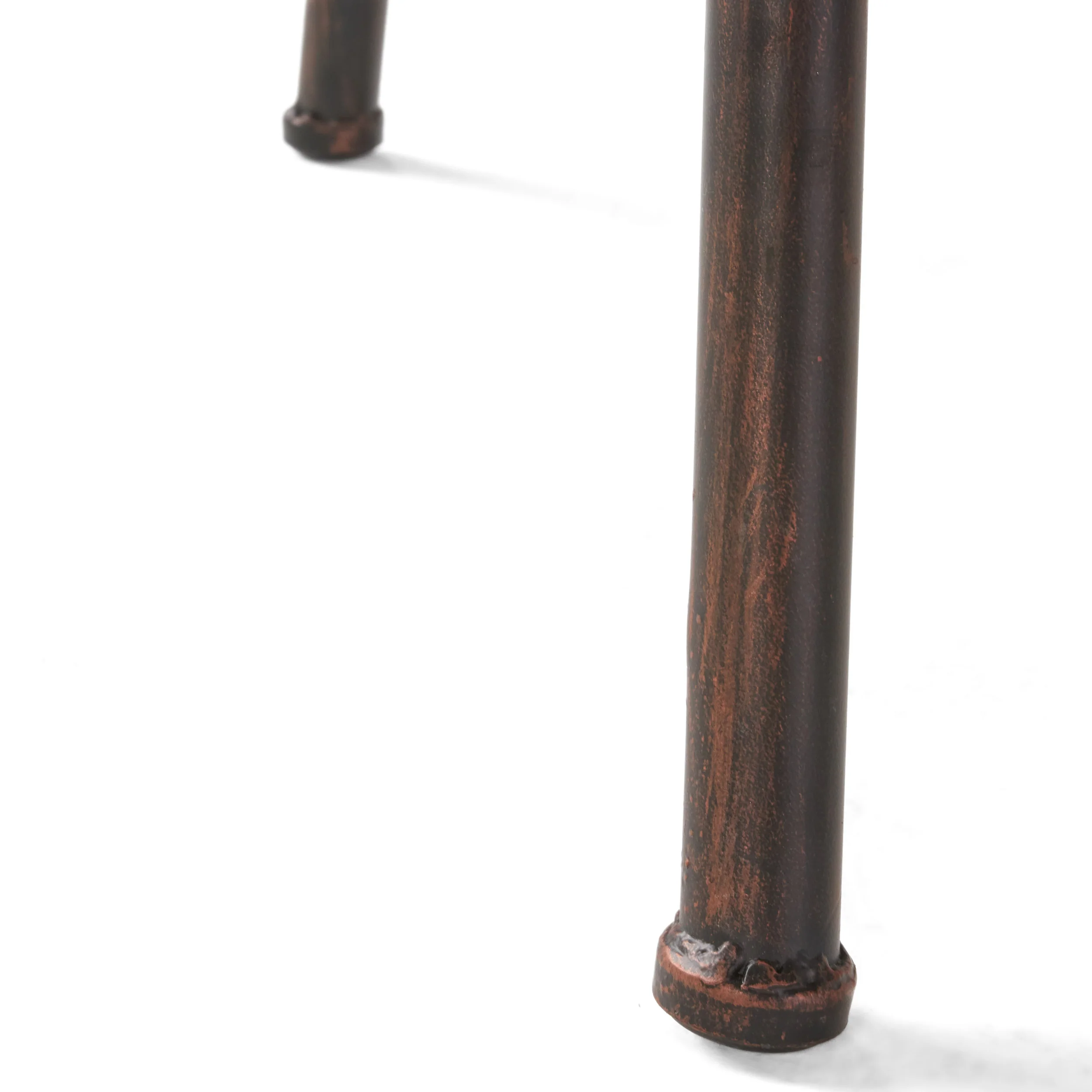 Charlie Industrial Metal Design Tractor Seat Adjustable Bar Stool (Black Brushed Copper) - furnishings