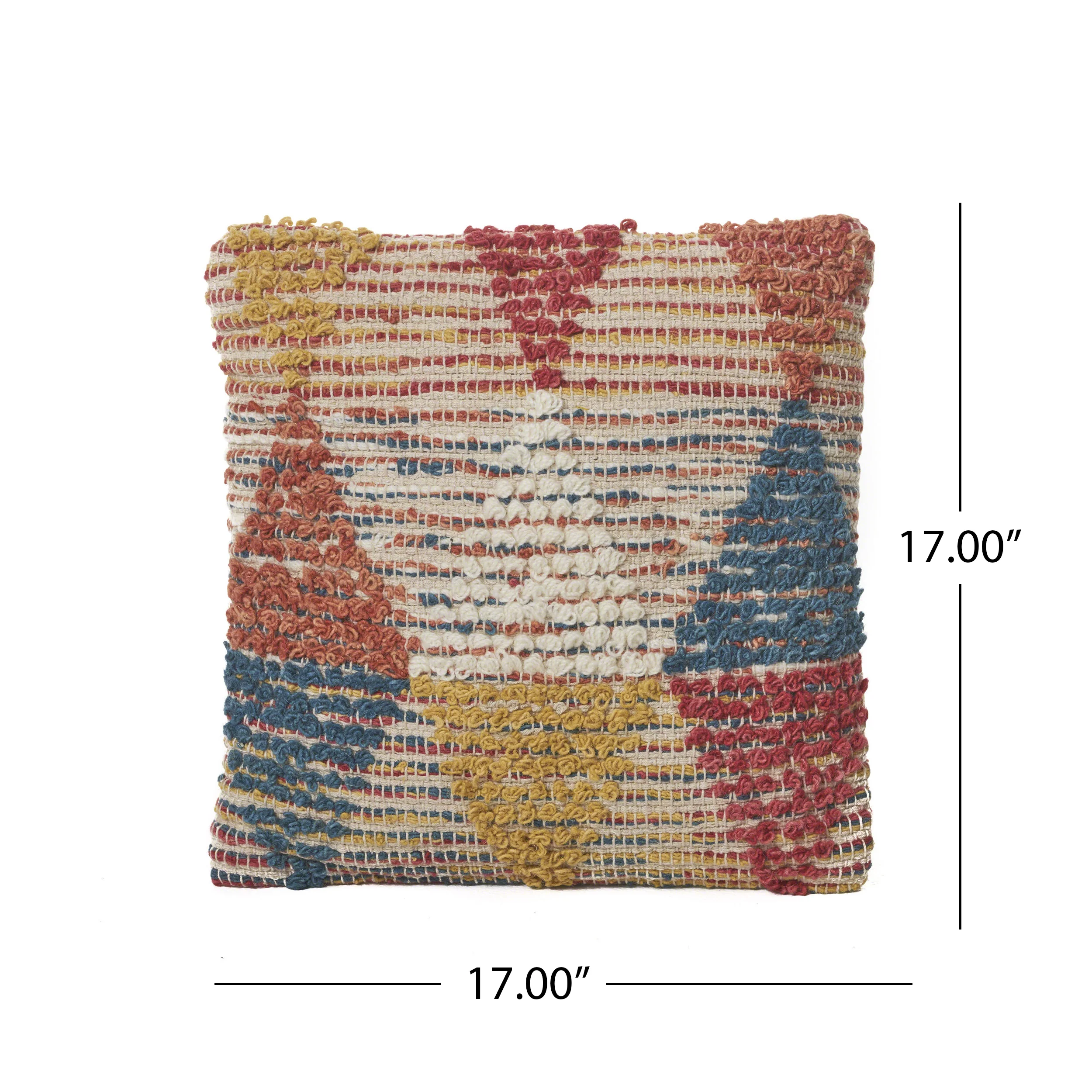 Cierra Handcrafted Boho Fabric Pillow - furnishings