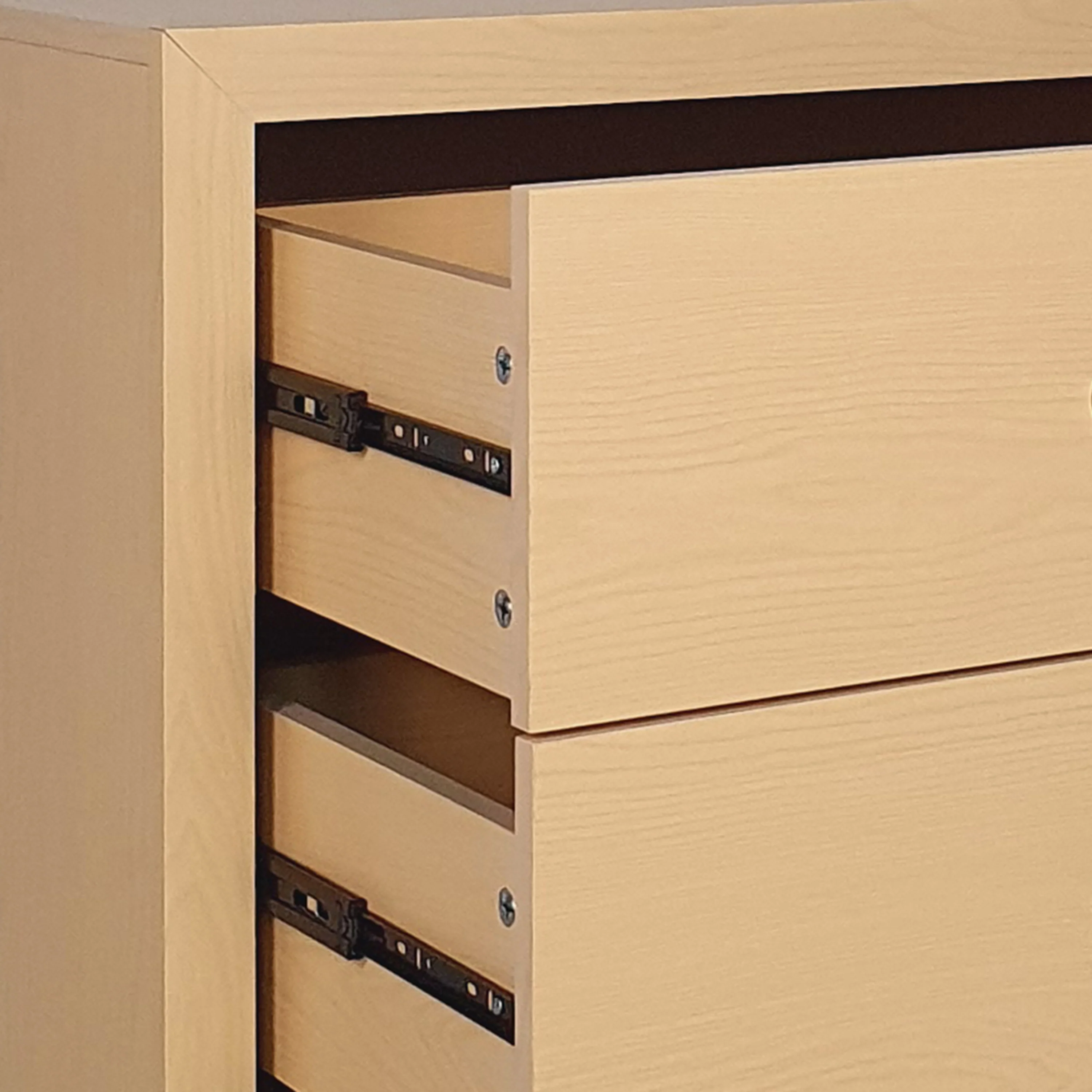 Borah Contemporary Faux Wood 2 Piece 4 Drawer Dresser and Nightstand Bedroom Set - furnishings