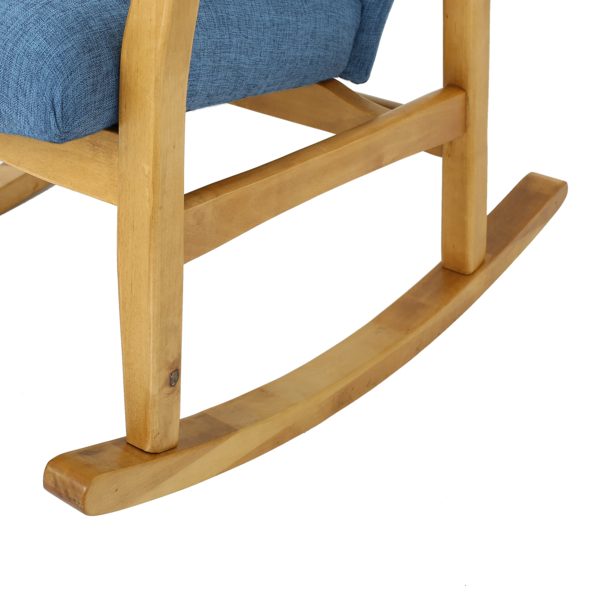 Collin Mid Century Fabric Rocking Chair - furnishings