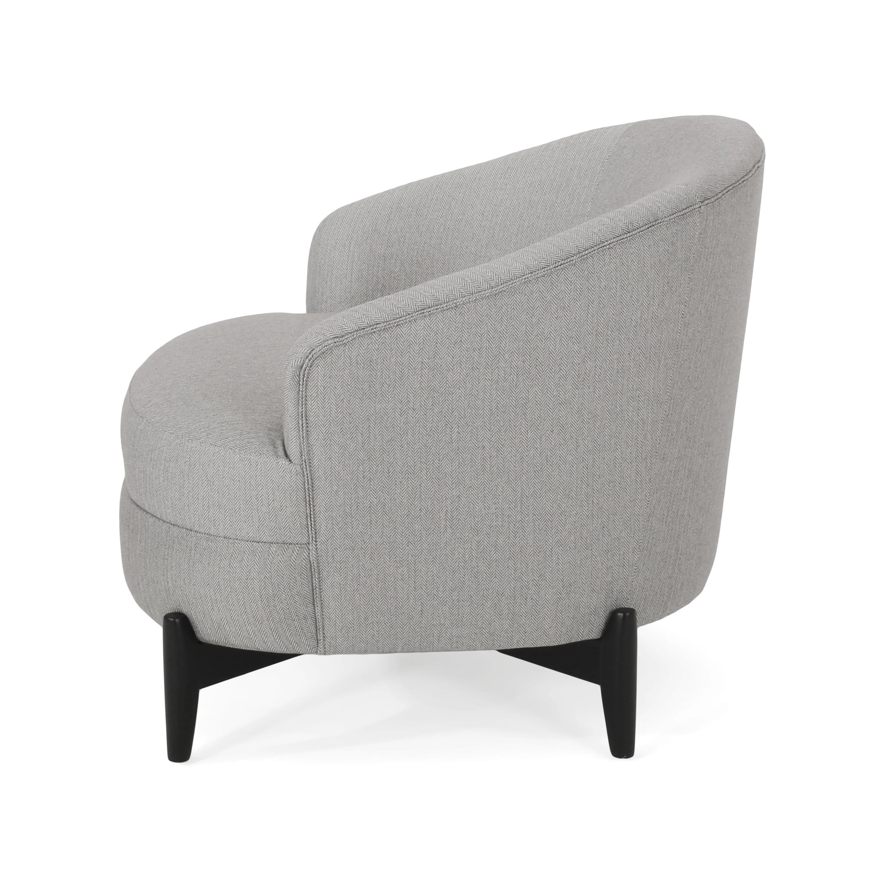 Anaura Contemporary Boucle Upholstered Club Chair - furnishings