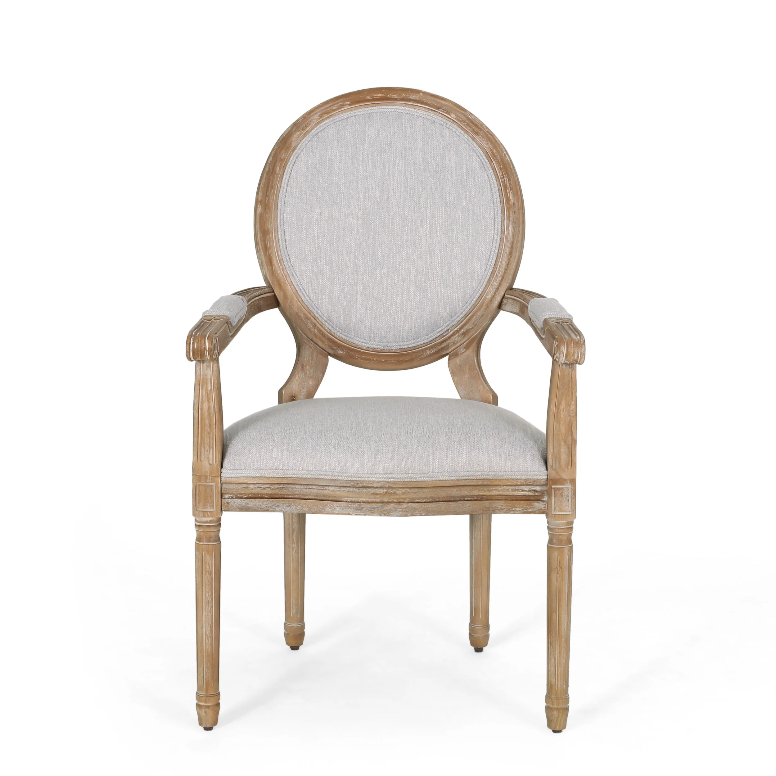 Aisenbrey French Country Wood Upholstered Dining Chair - furnishings