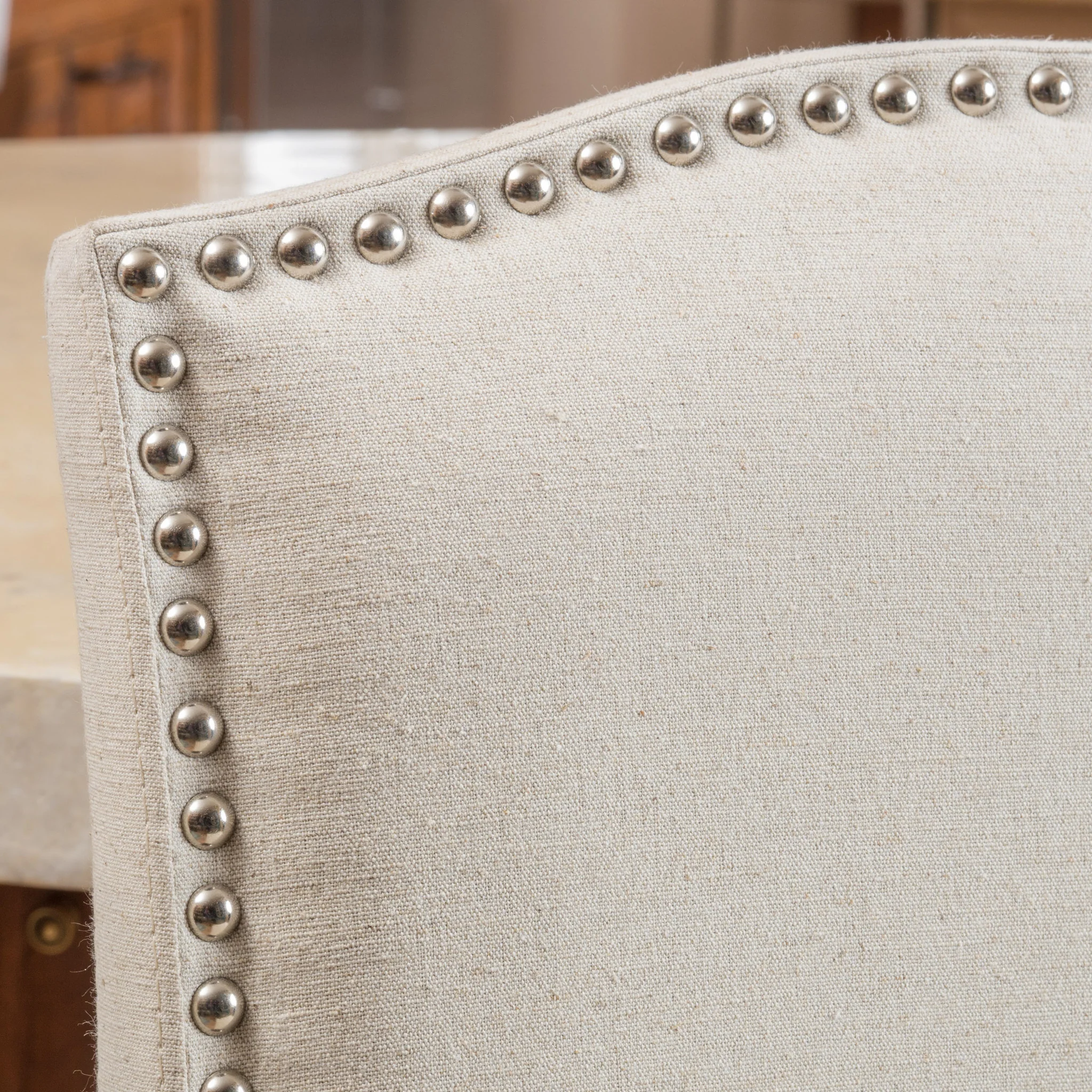 Auburn 30-Inch Ivory Fabric Backed Barstool (Set of 2) - furnishings