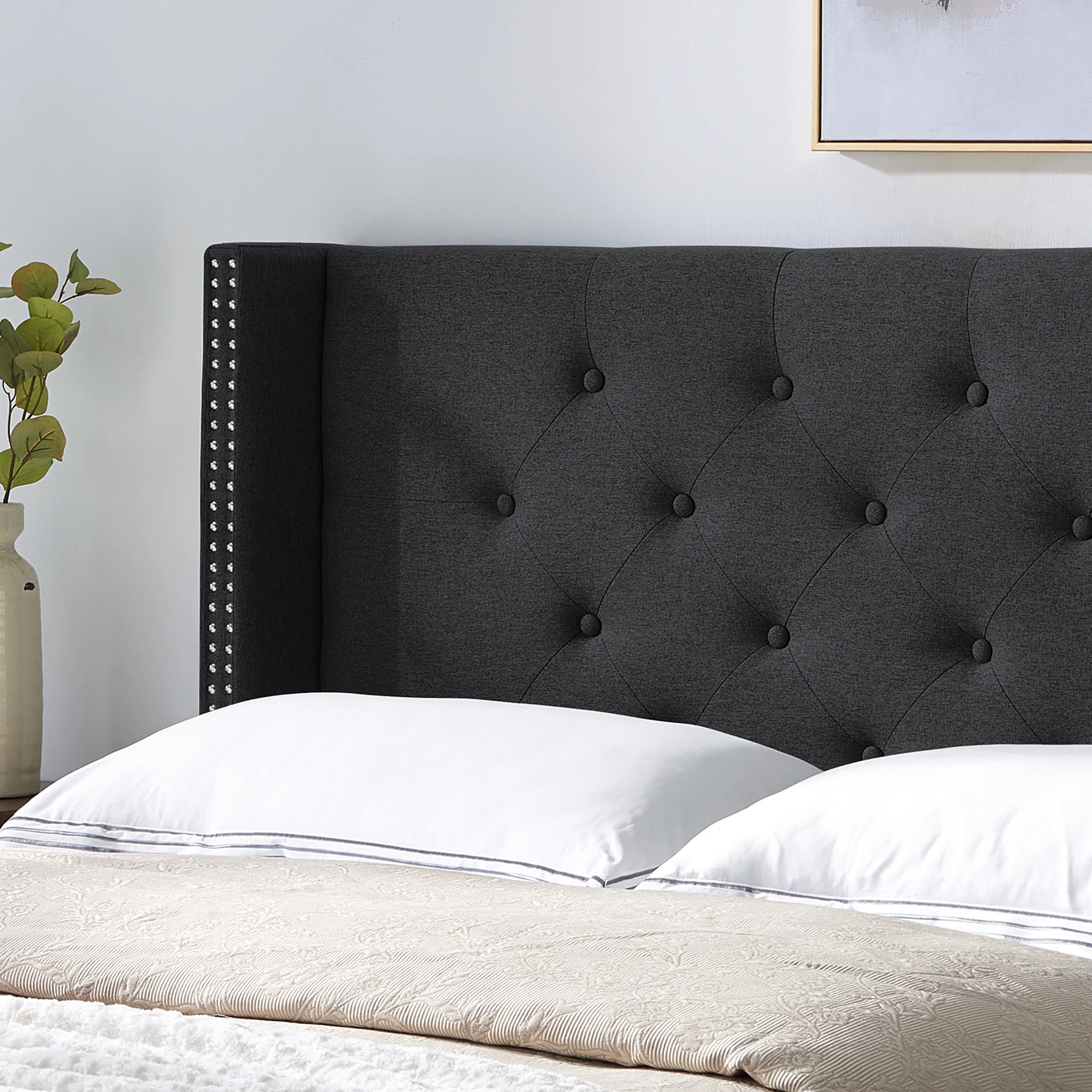 Ray Contemporary Upholstered Full/Queen Headboard - furnishings