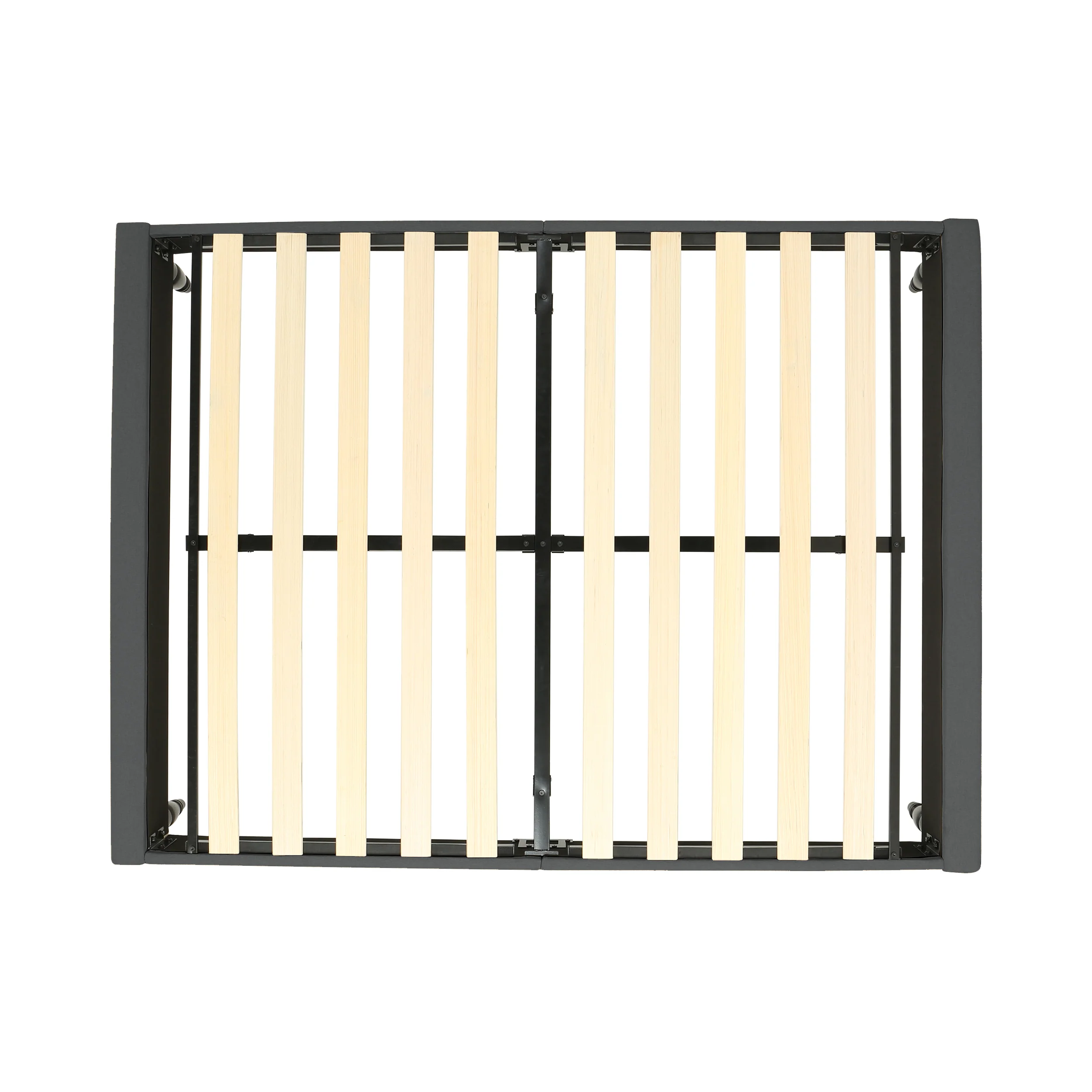 Luca Contemporary Upholstered Queen Bed Frame with Turned Legs - furnishings