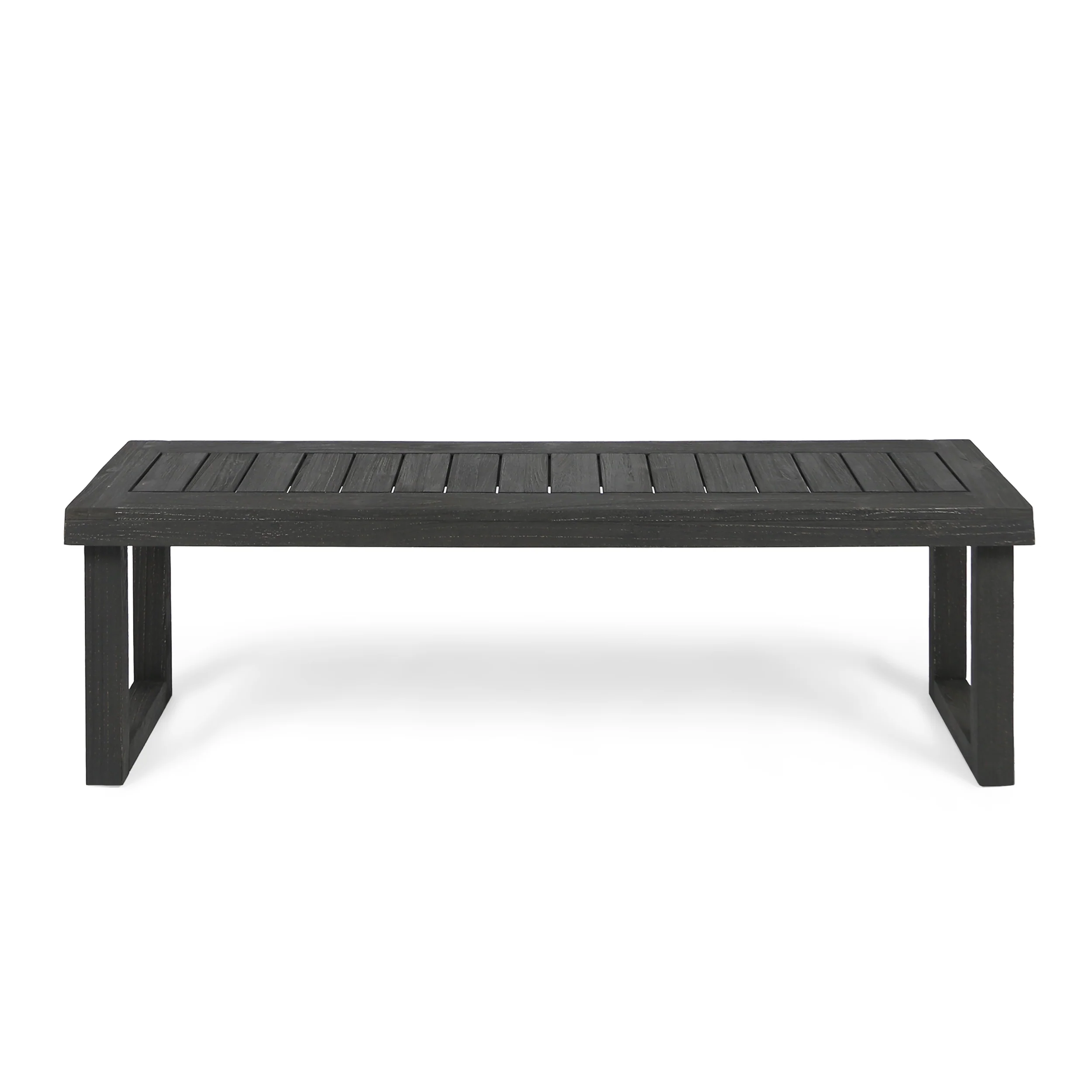 Kemp Outdoor Acacia Wood Bench - furnishings