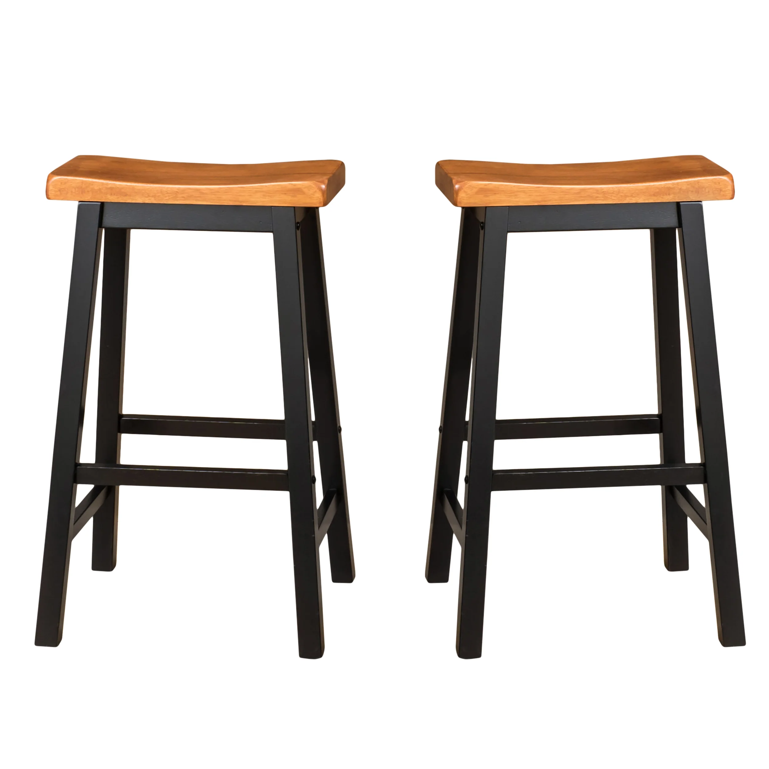 Toluca Saddle Wood 29-Inch Barstool (Set of 2) - furnishings