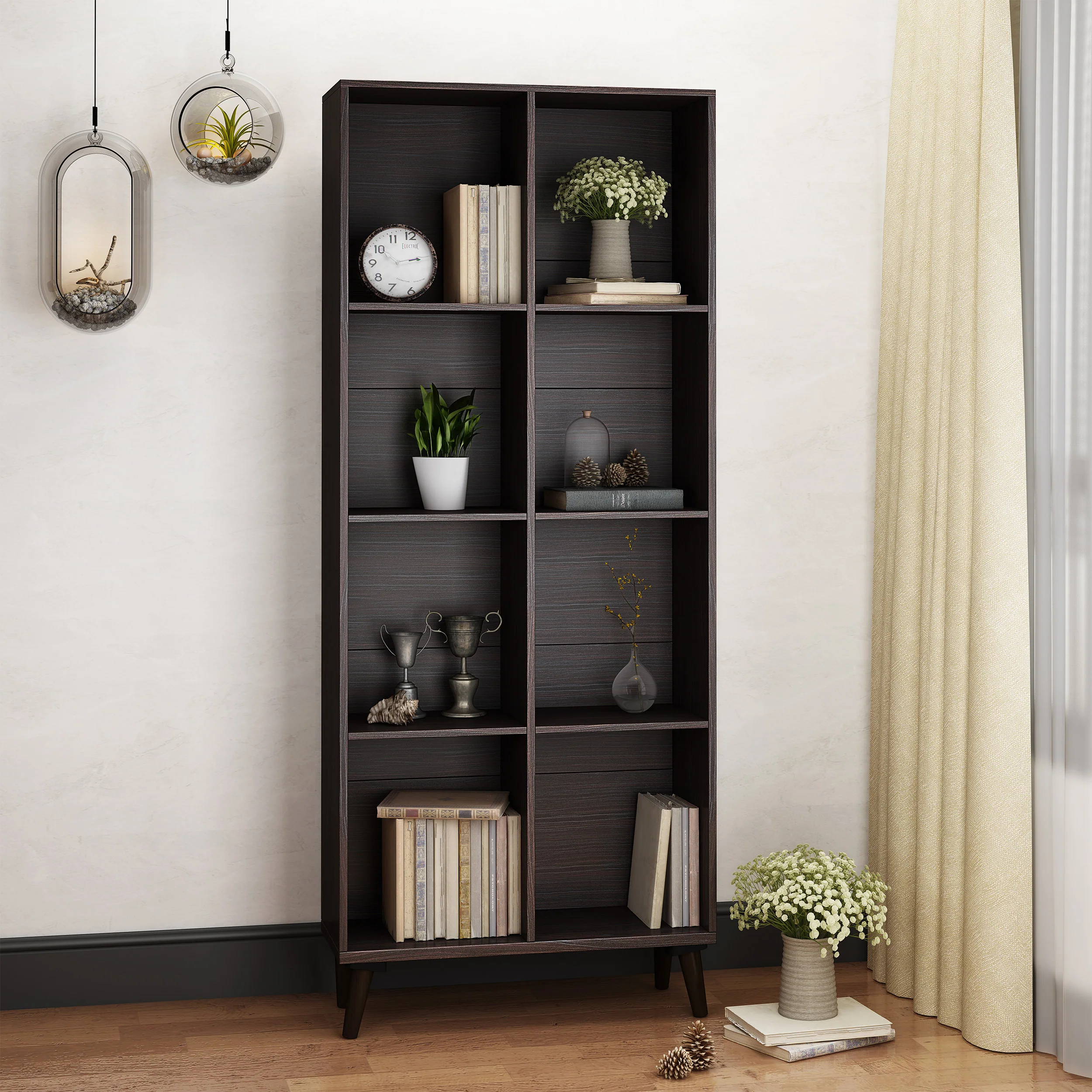 Eloise Mid Century Modern Bookcase - furnishings