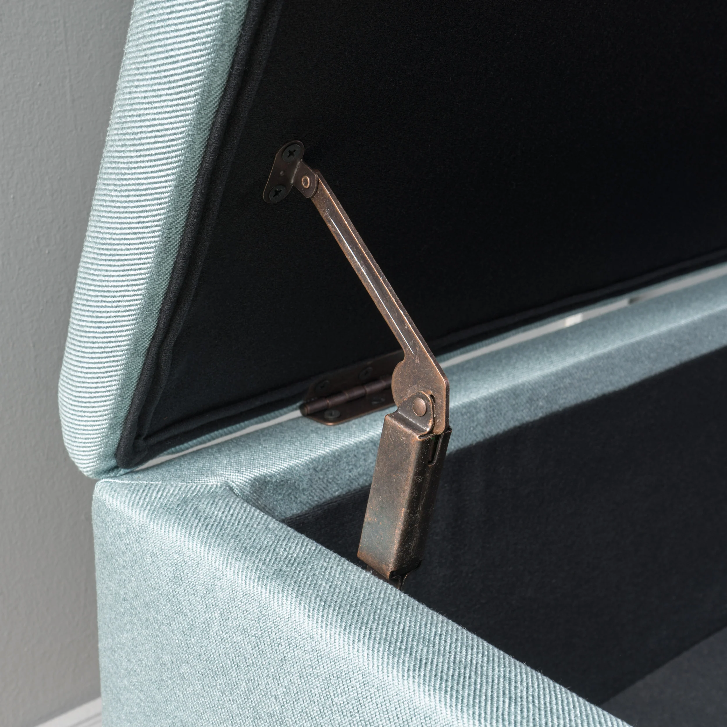 Clor Fabric Rectangle Storage Ottoman Bench - furnishings