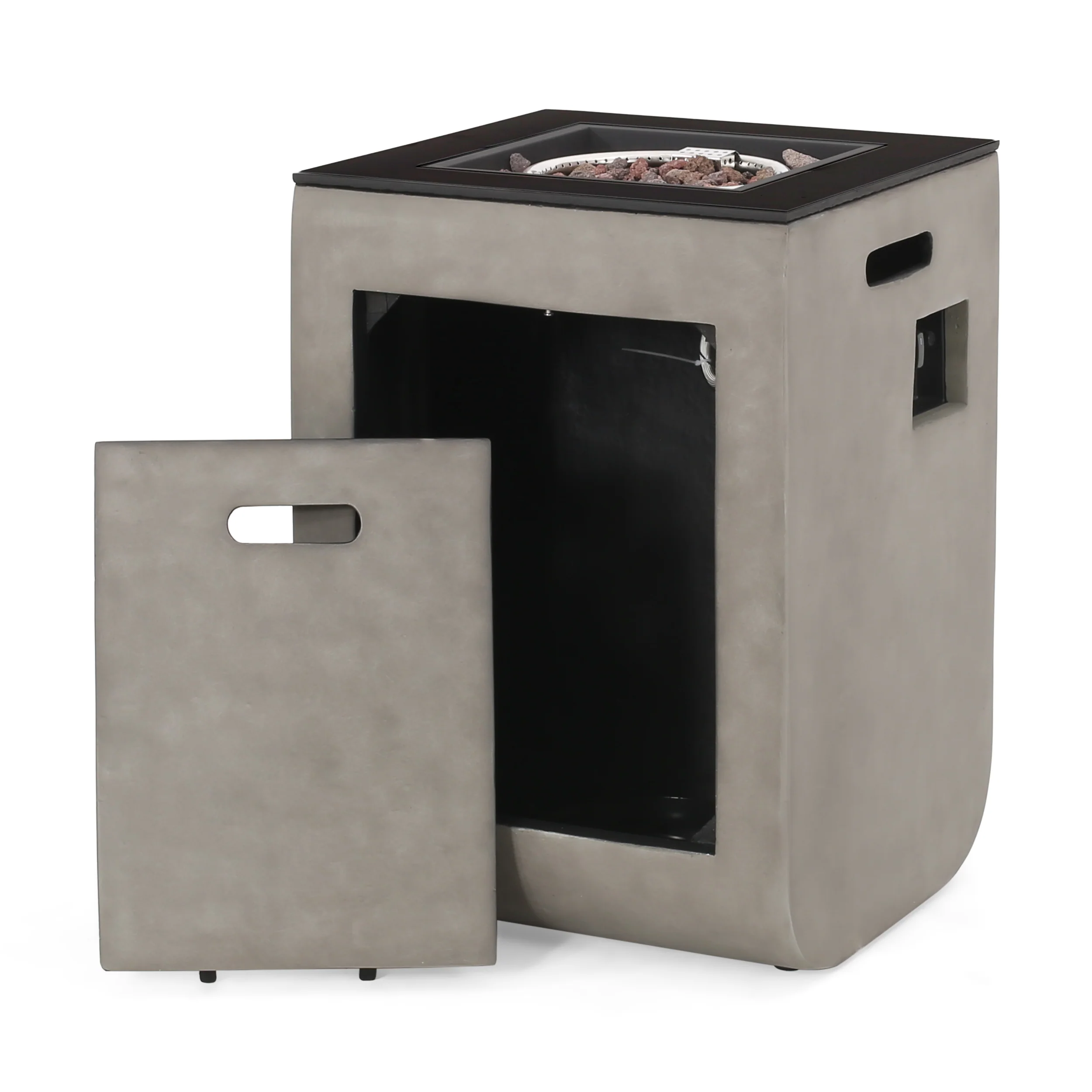 Laini Outdoor Modern 19.5-Inch Fire Column - furnishings