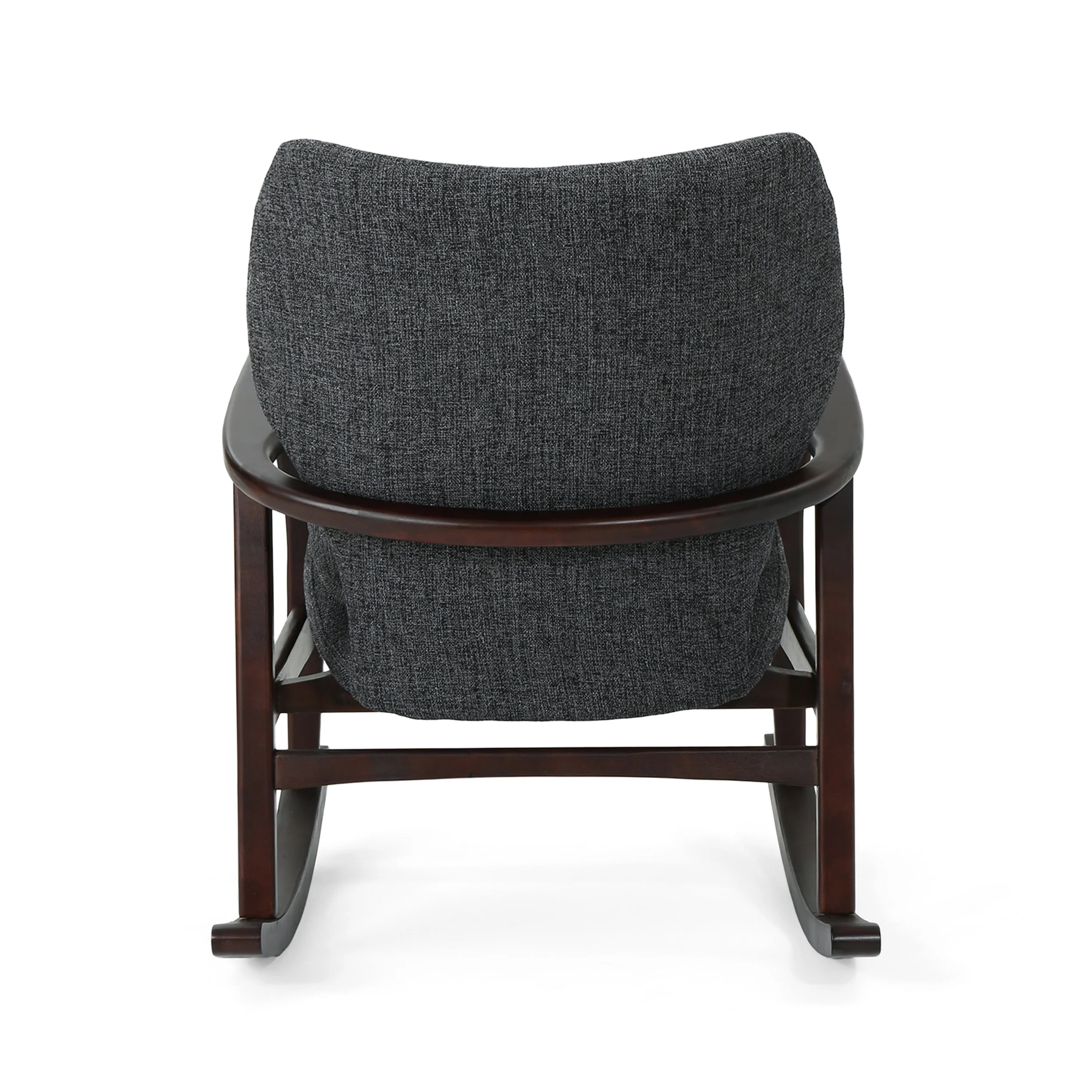 Balen Mid Century Modern Upholstered Rocking Chair - furnishings