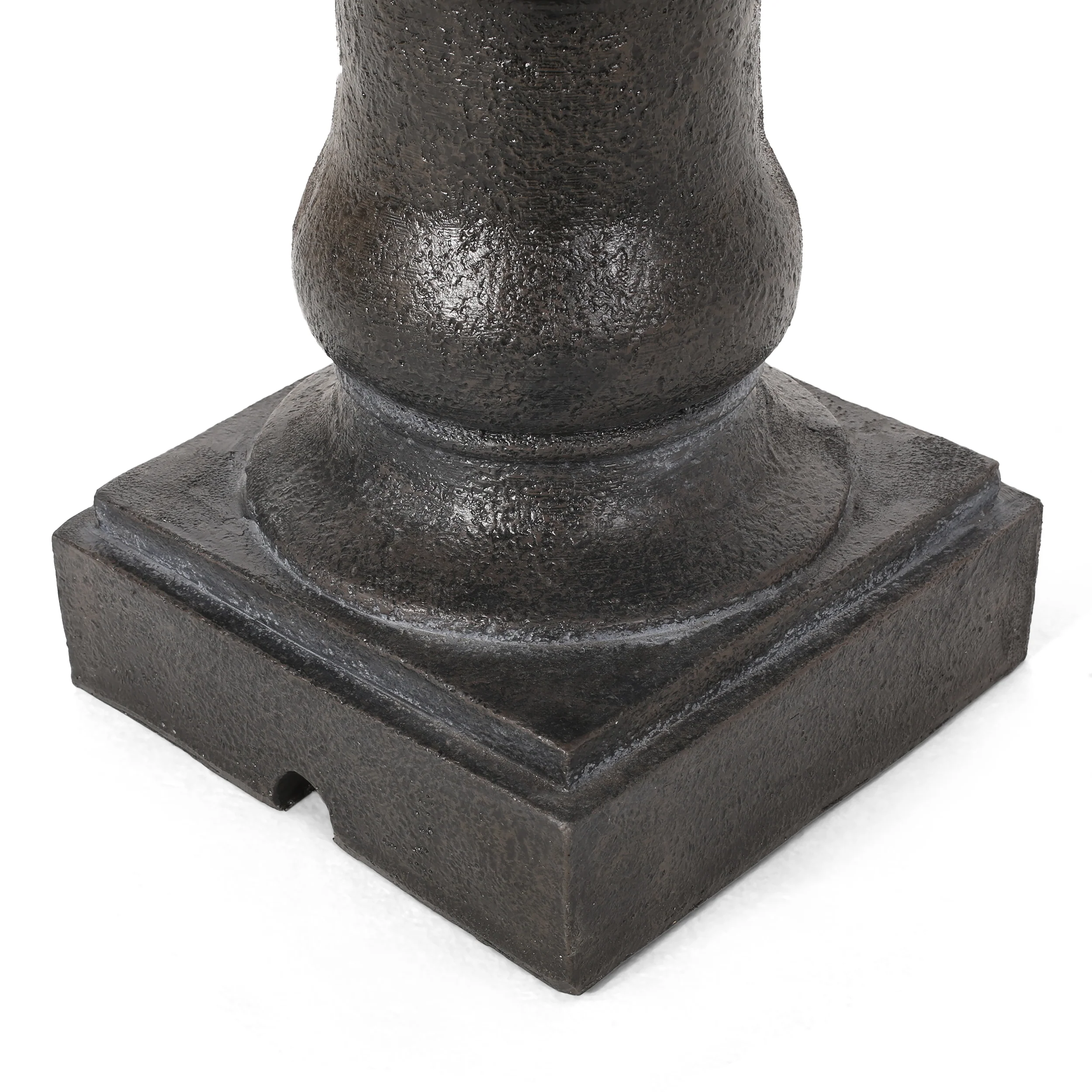Irwington Outdoor 3-Tier Fountain, Dark Gray - furnishings