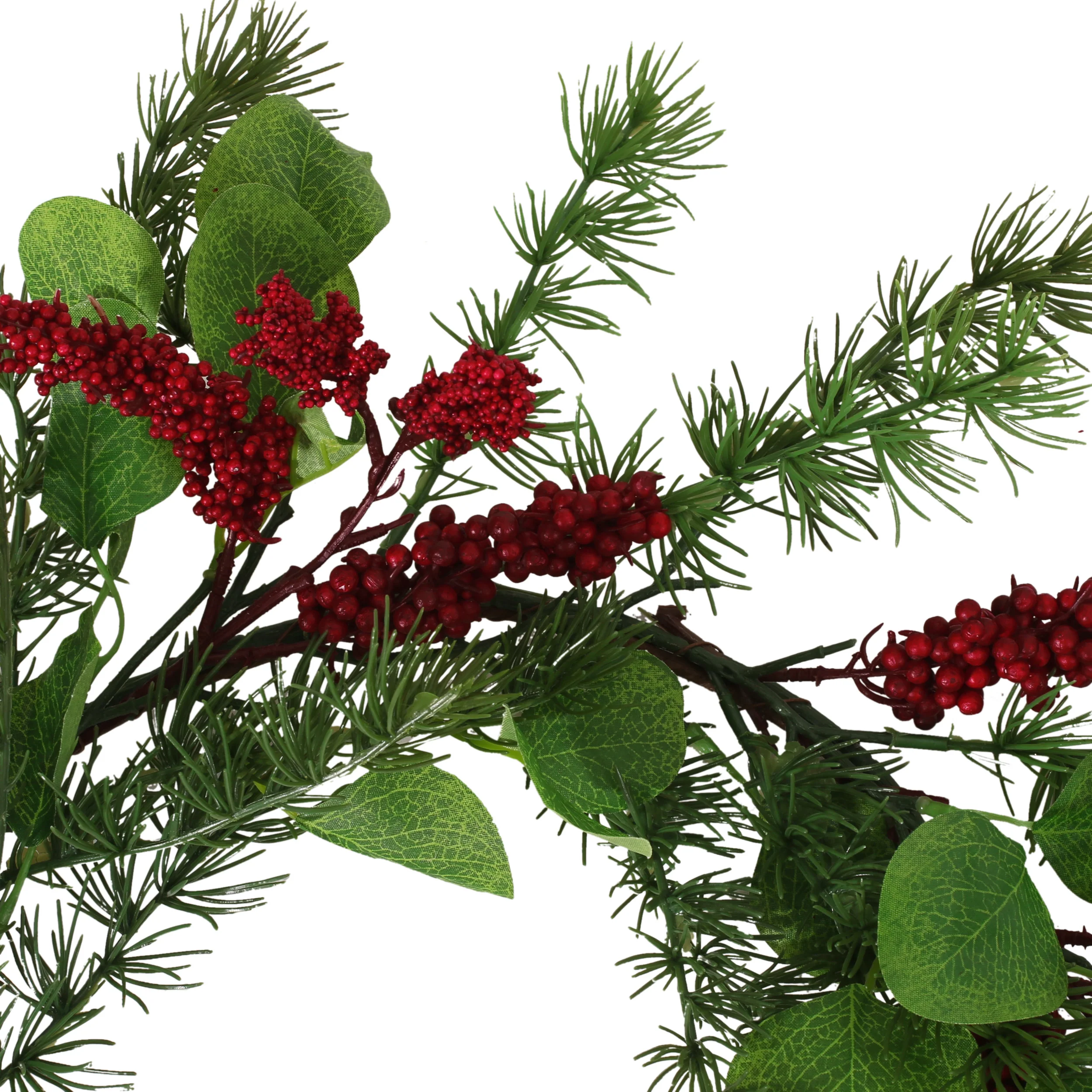 Loveren 5-foot Eucalyptus and Pine Artificial Garland with Berries - furnishings