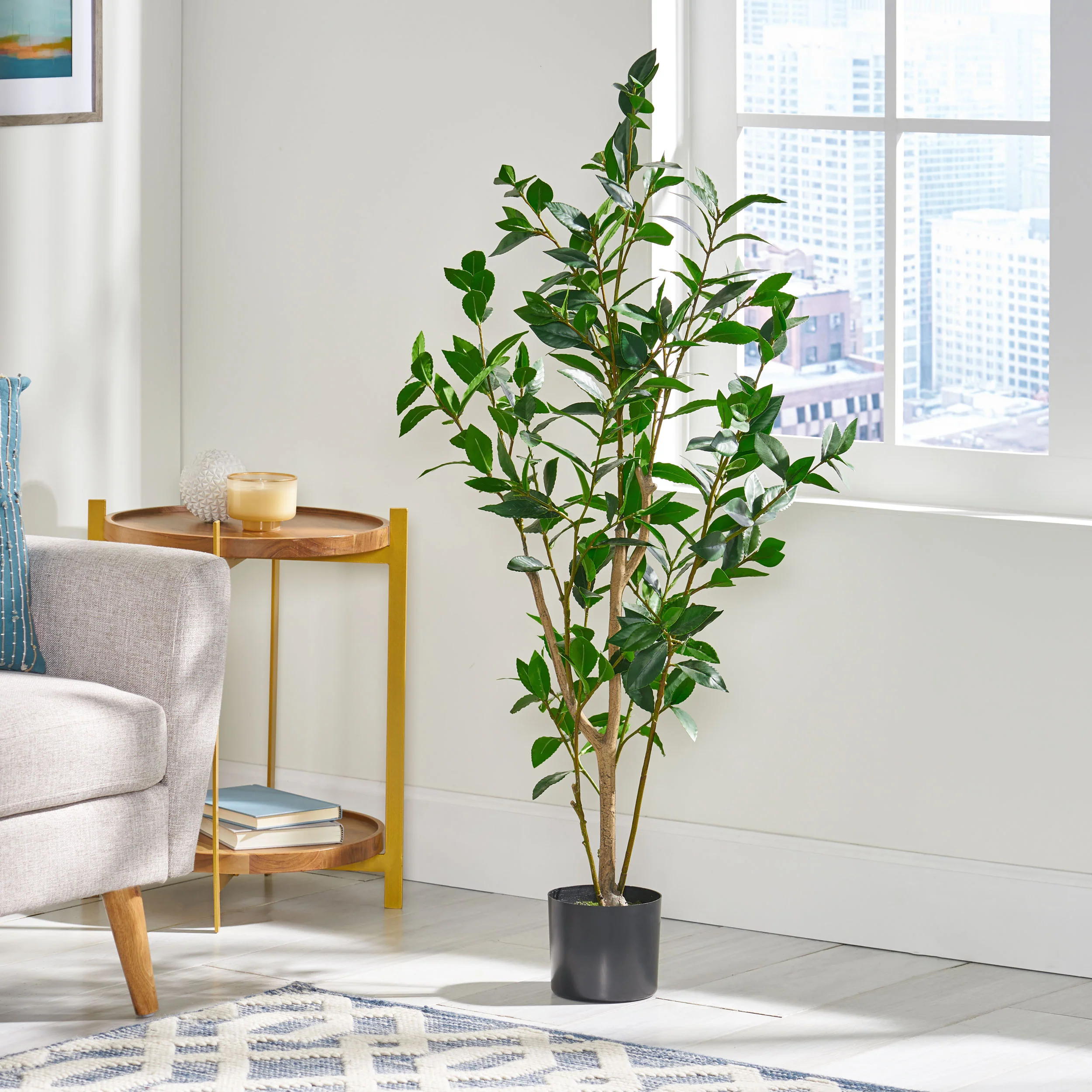 Forgan Artificial Laurel Tree - furnishings