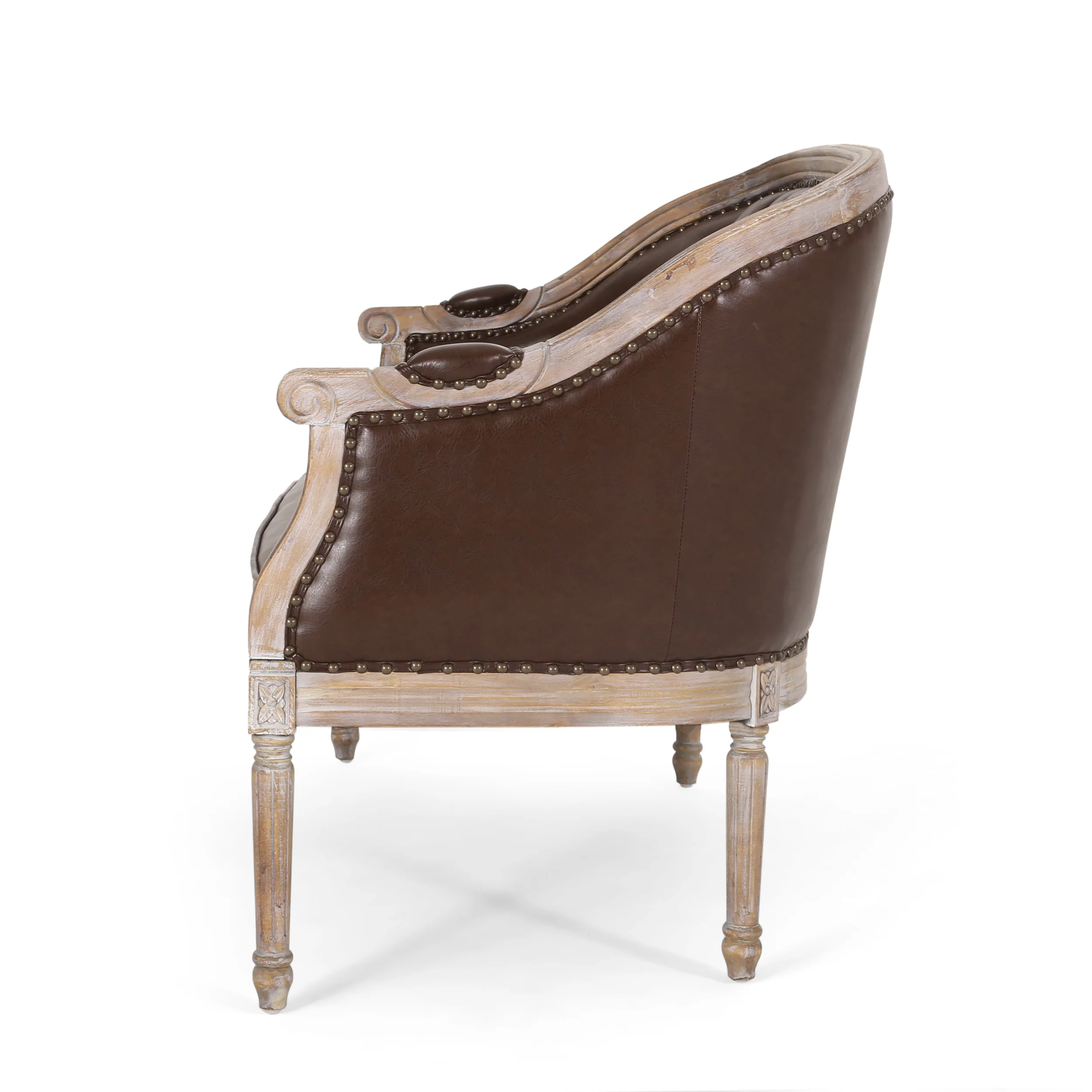 Megan Traditional Tufted Upholstered Loveseat - furnishings