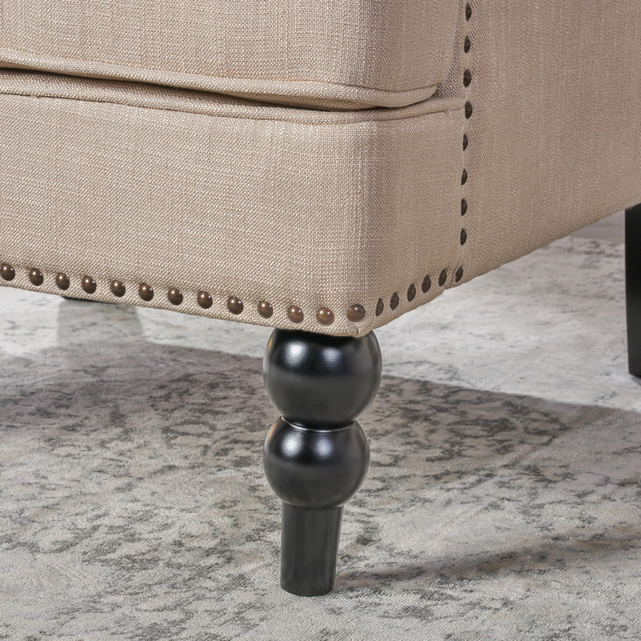 Madene Tufted Back Fabric Club Chair - furnishings