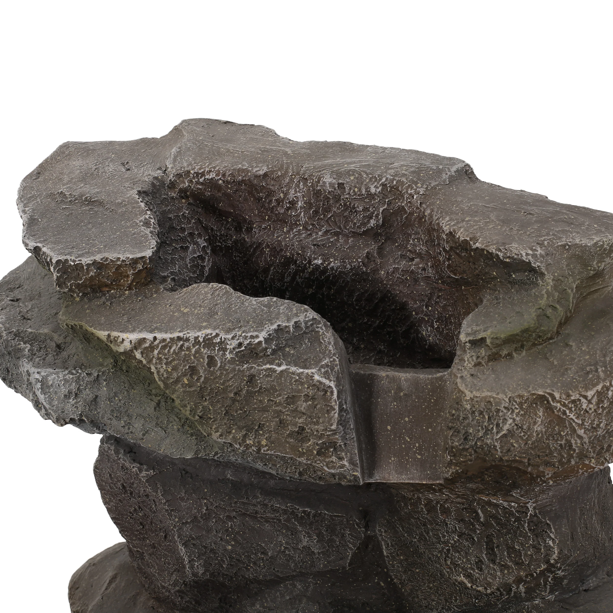 Trion Outdoor 4 Tier Rock Fountain - furnishings