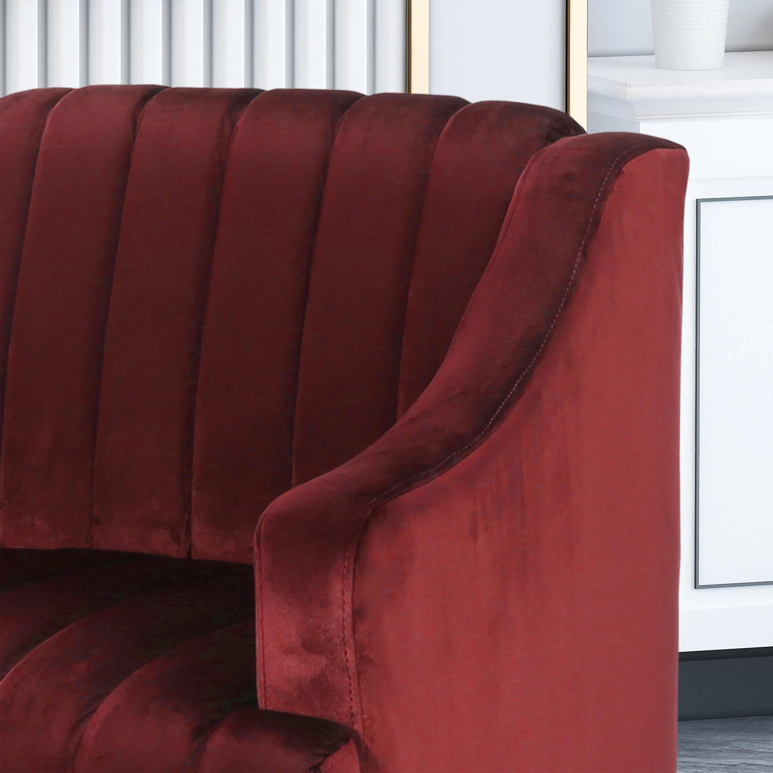 Envy Glam Velvet Club Chair - furnishings