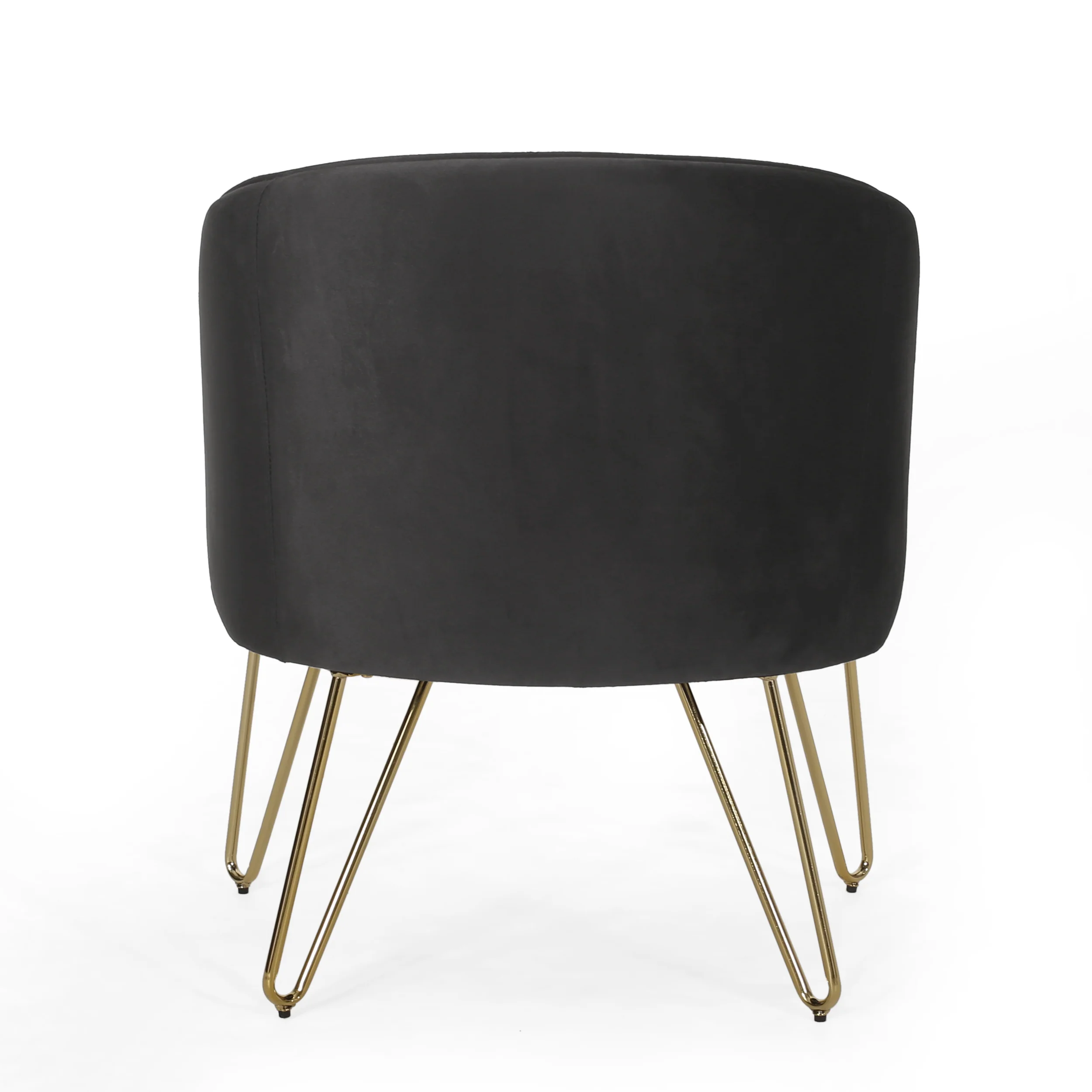 Paul Modern Glam Velvet Club Chair with Hairpin Legs - furnishings