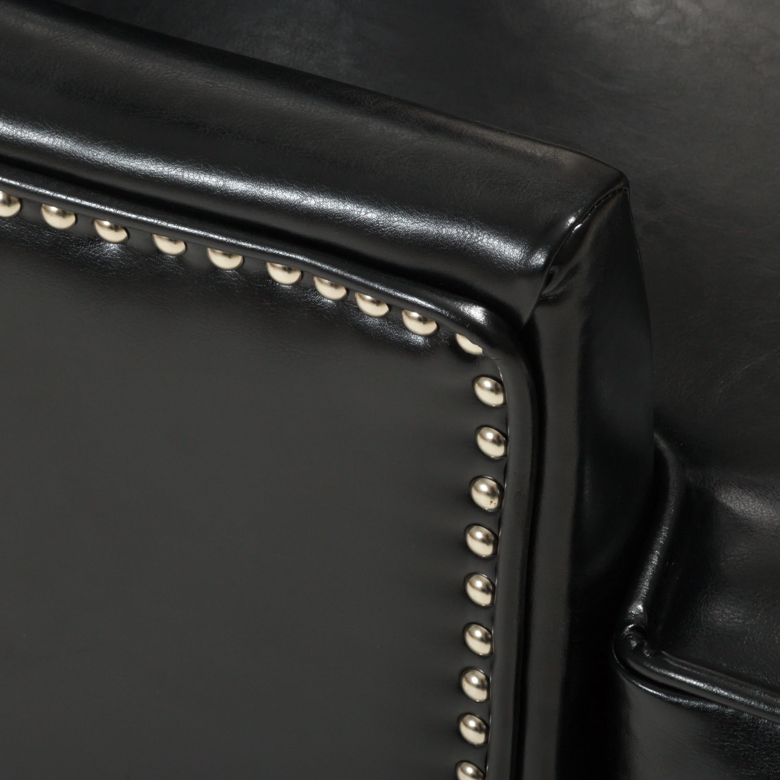 Jameson Leather High Back Wingback Armchair - furnishings