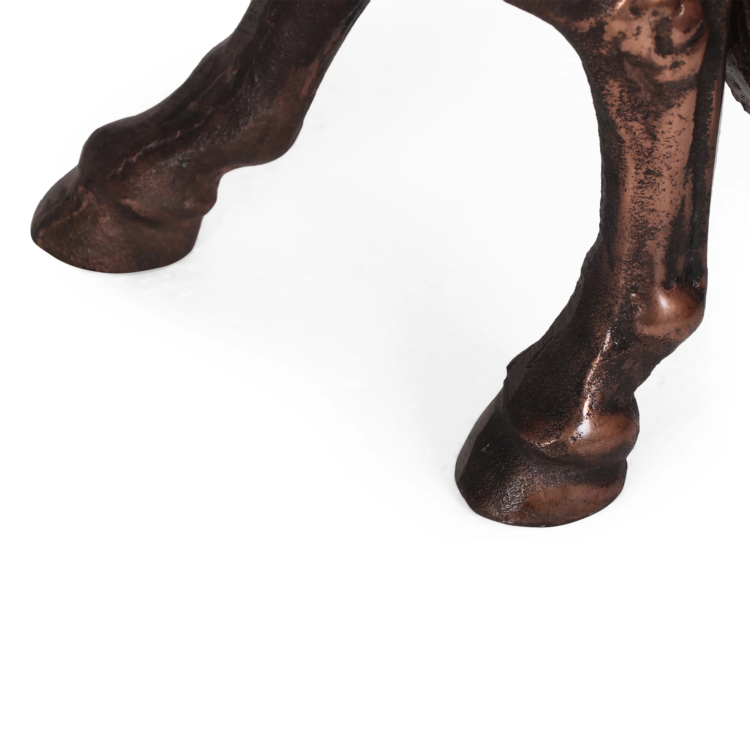 Jodi Handmade Aluminum Horse Decor, Antique Copper - furnishings
