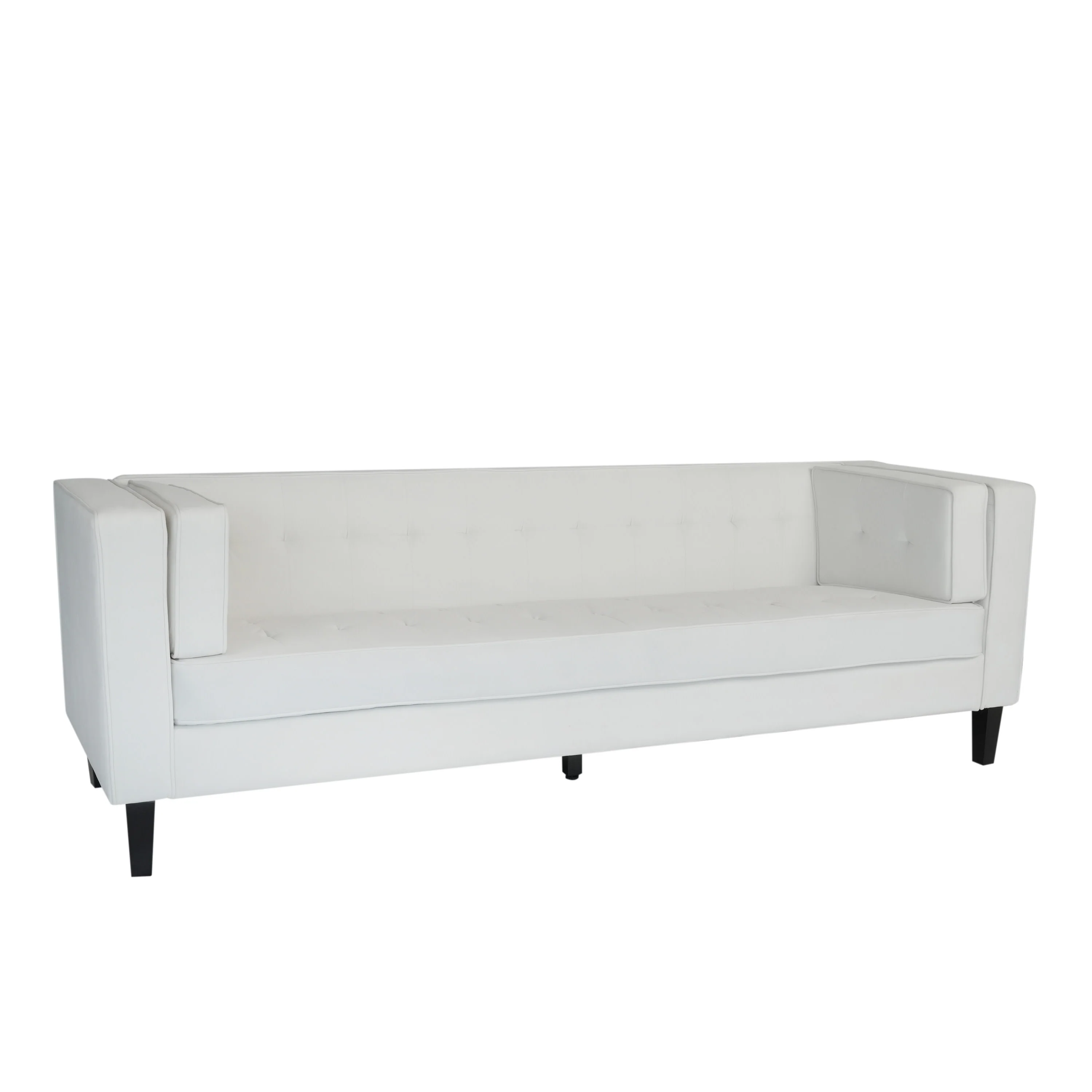 Sororia Velvet 3-Seater Low Profile Sofa - furnishings