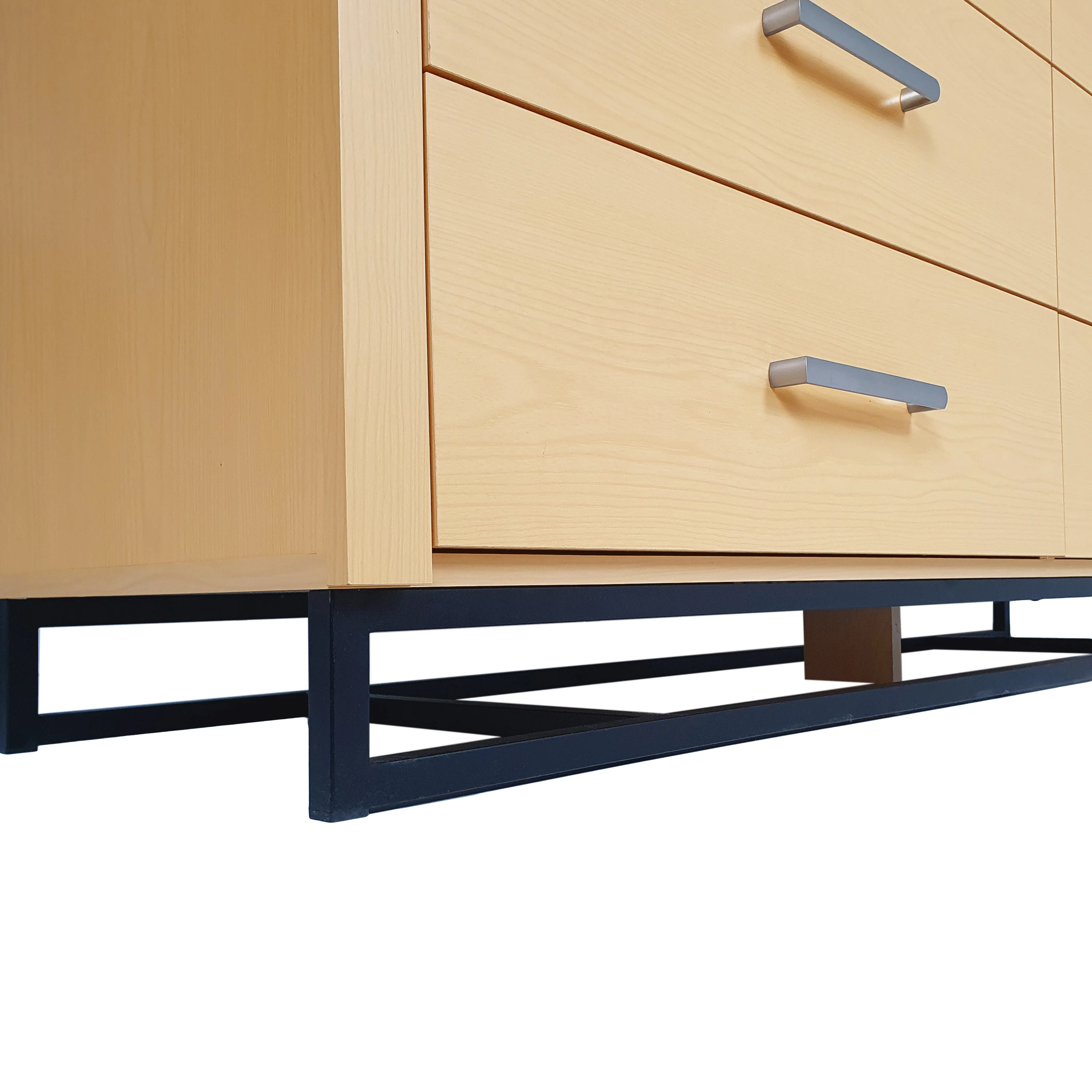 Borah Contemporary Faux Wood 2 Piece Double Dresser and Nightstand Bedroom Set - furnishings