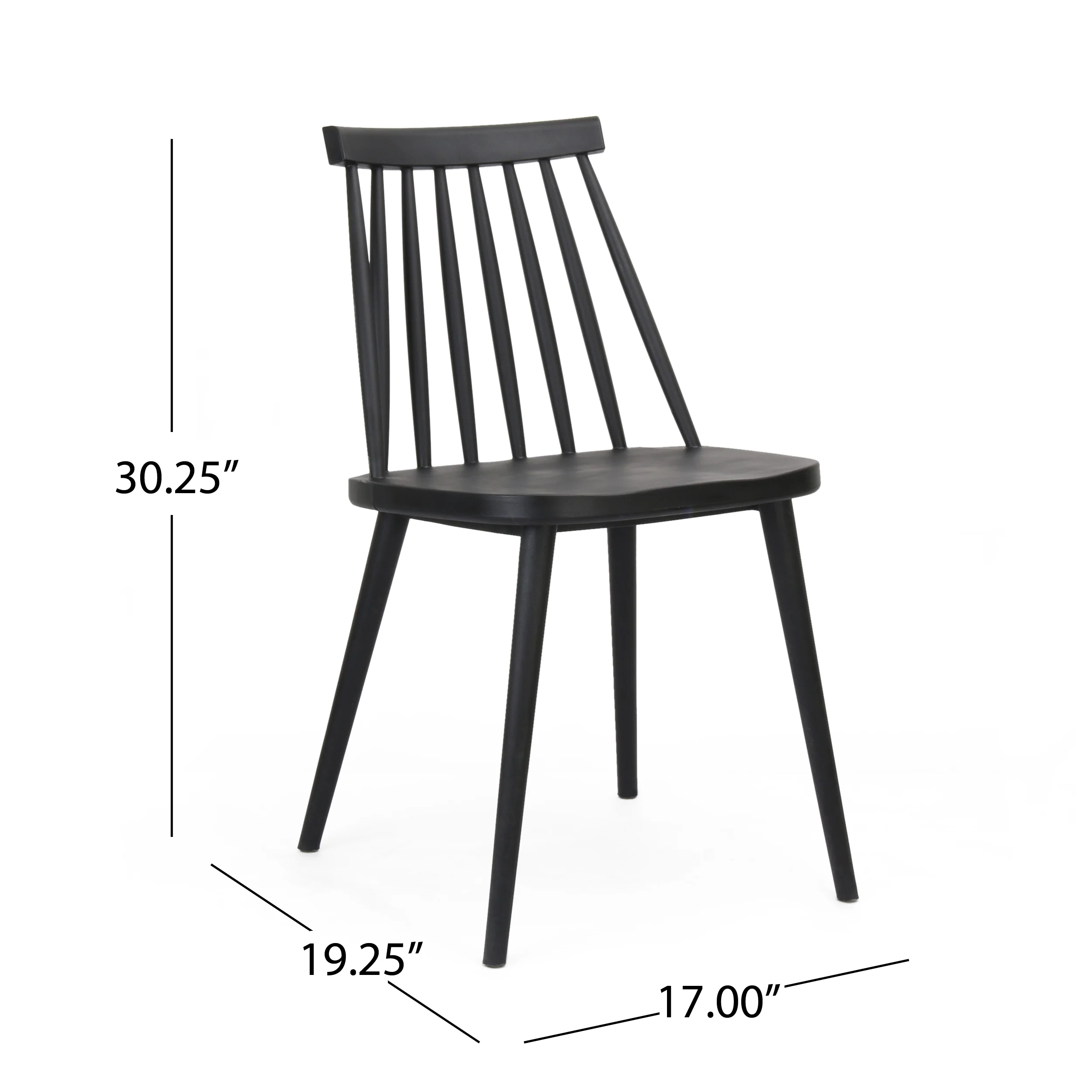 Phoebe Hume Farmhouse Spindle-Back Dining Chair (Set of 2) - furnishings