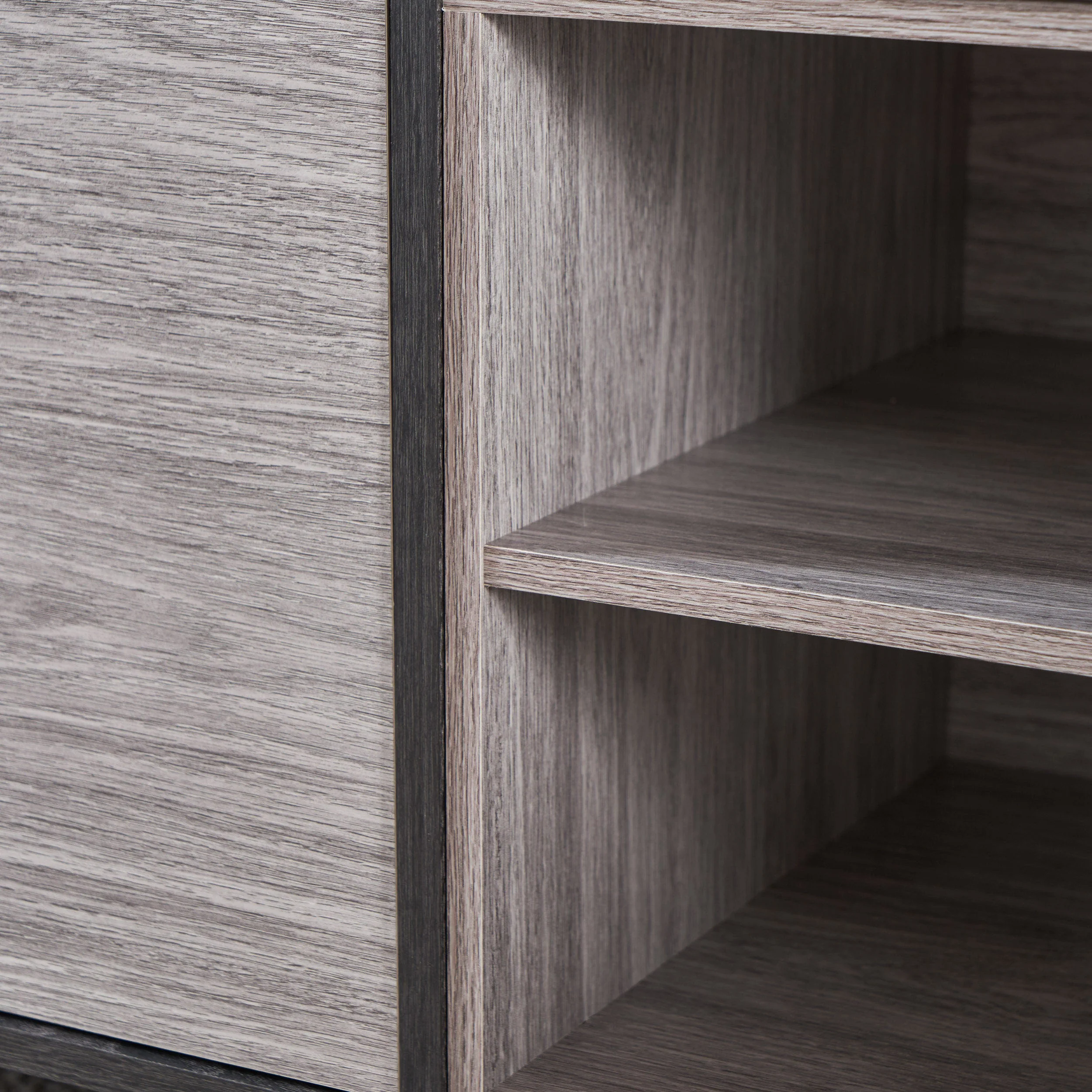 Vivian Mid Century Modern Cabinet & Shelves TV Stand - furnishings