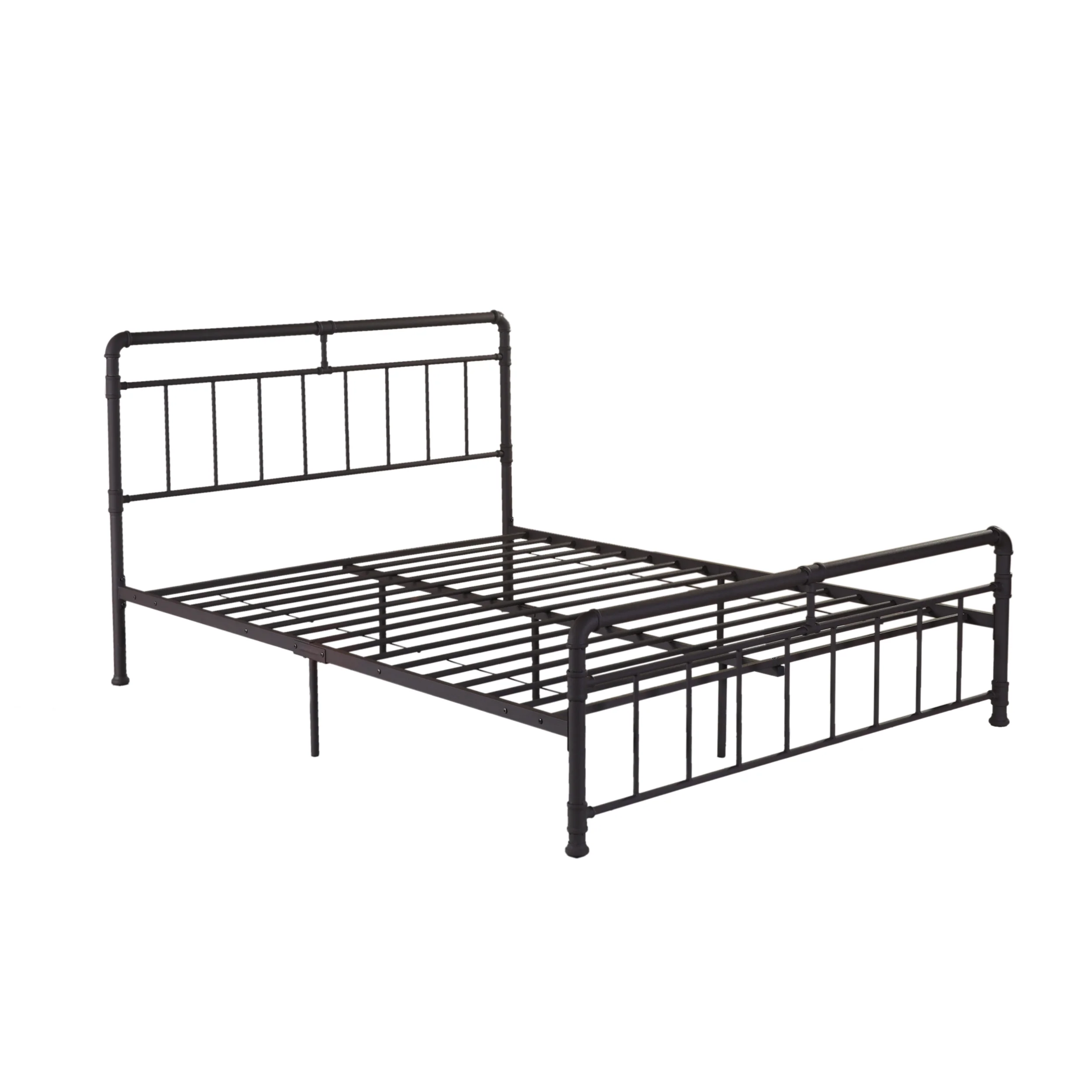 Sally Queen-Size Iron Bed Frame, Minimal, Industrial - furnishings