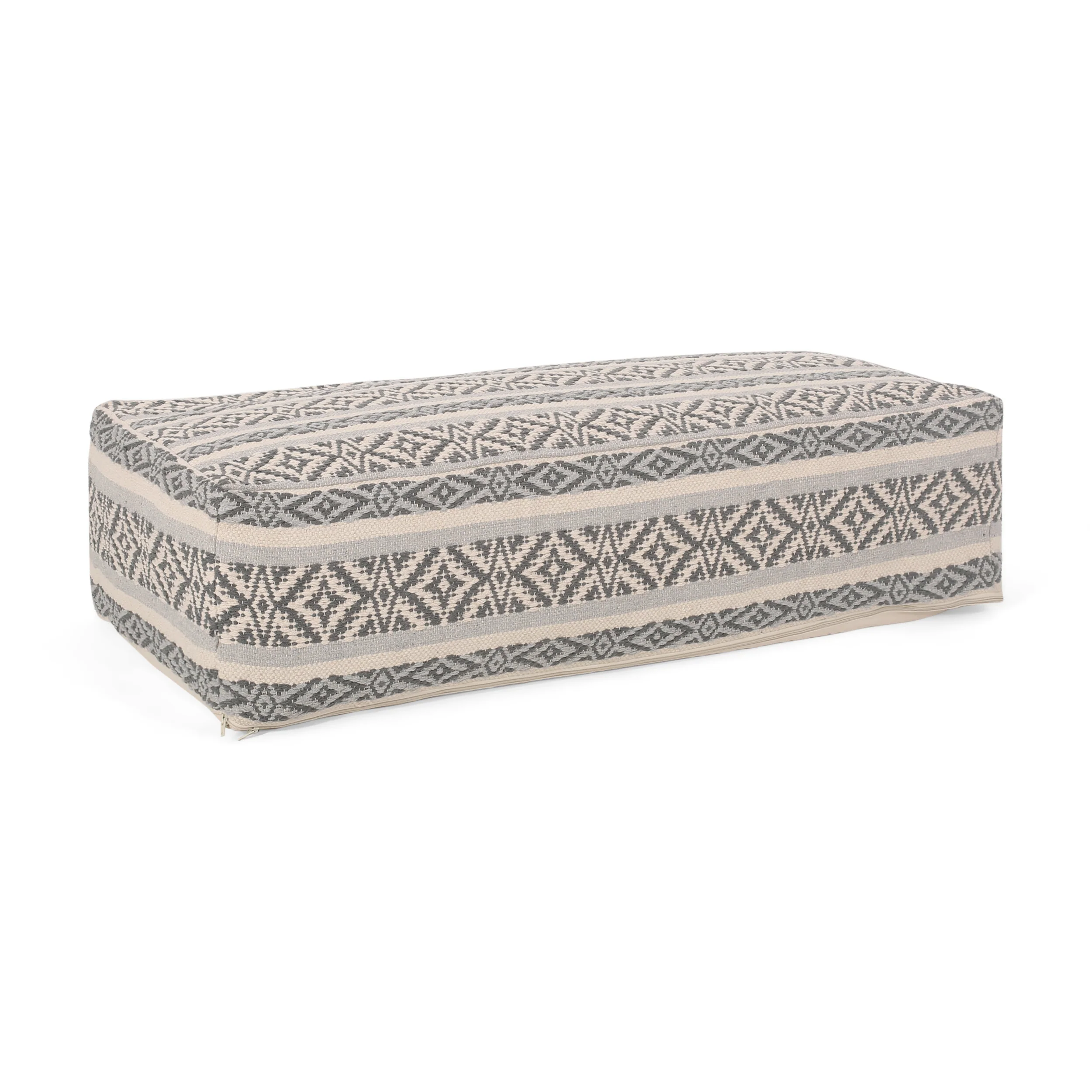 Aahaan Boho Rectangular Bean Bag Ottoman - furnishings