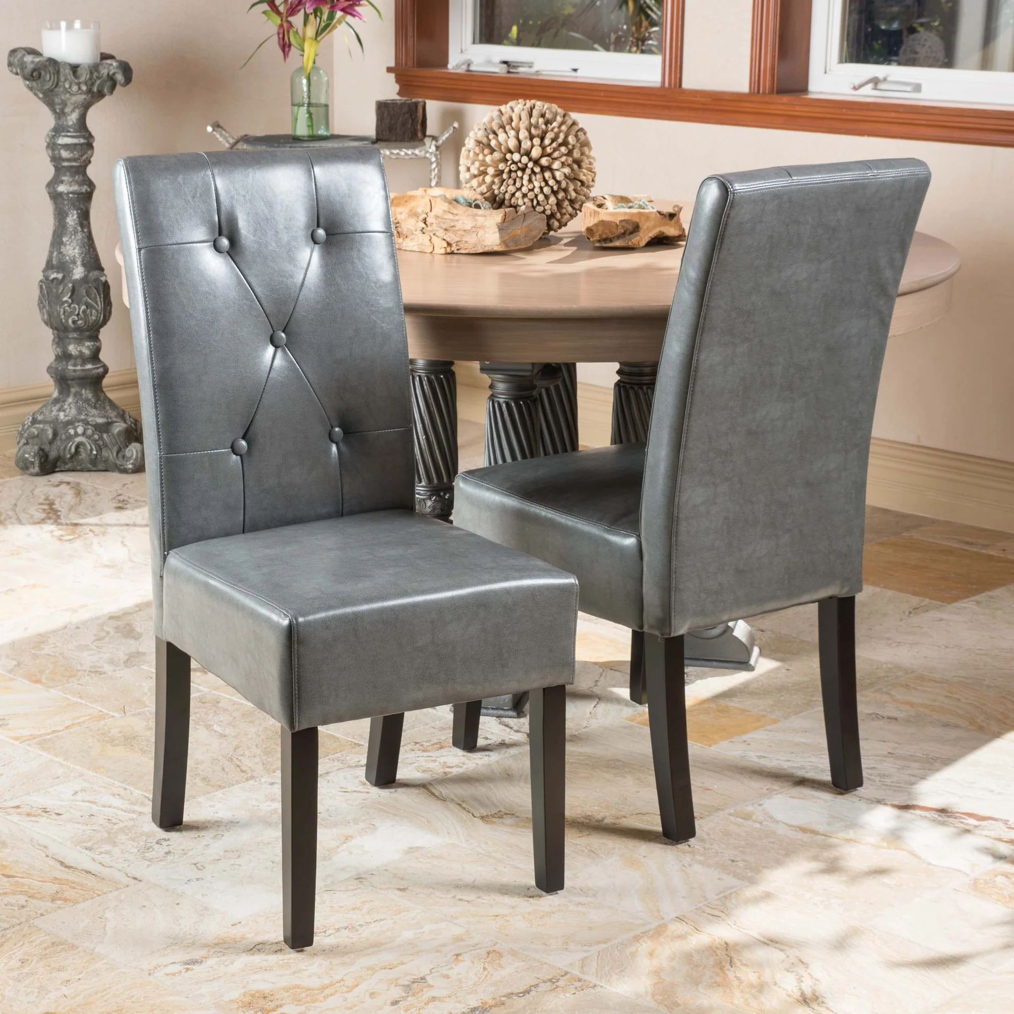 Alexander Bonded Leather Dining Chair - furnishings