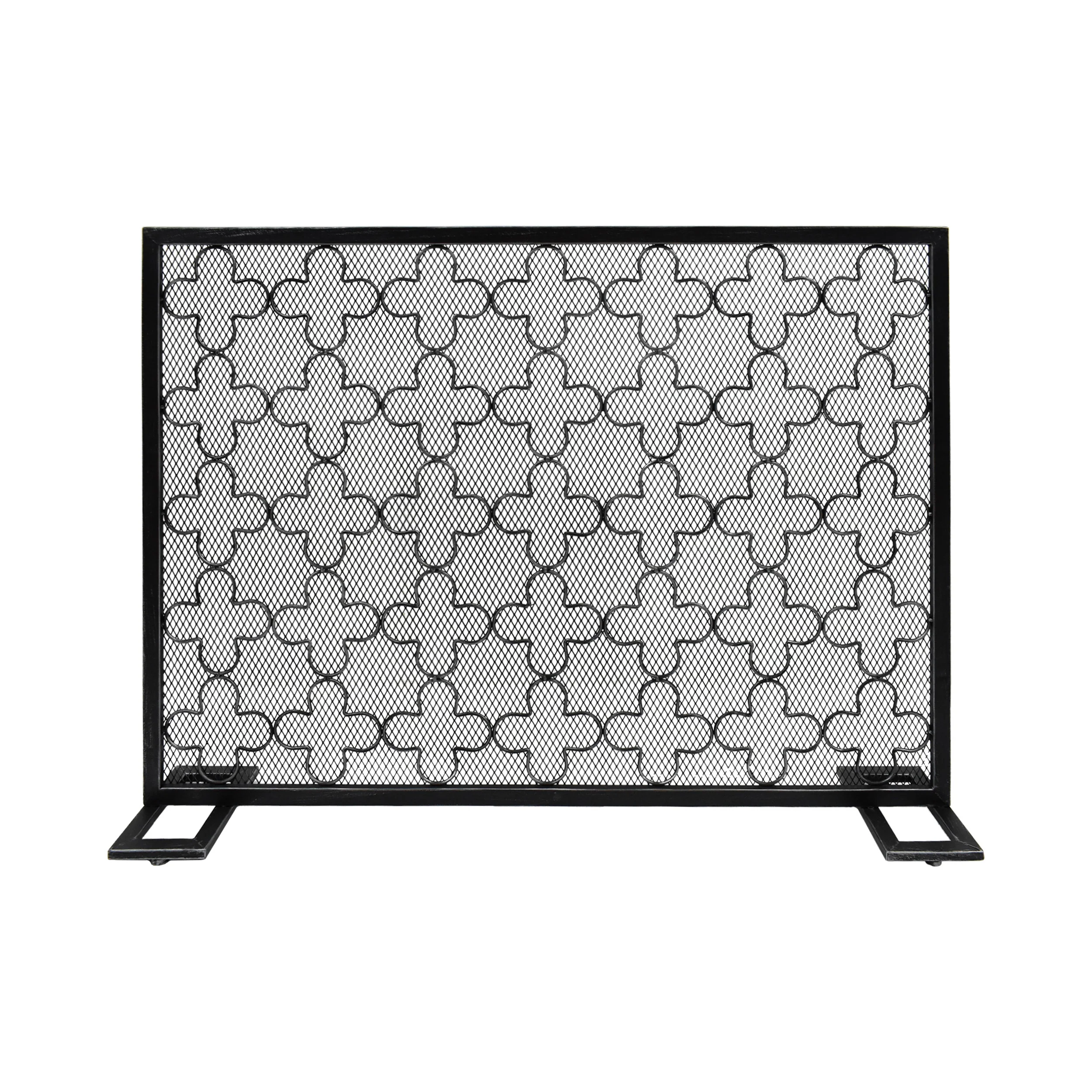 Uriah Modern Single PanelIron Firescreen - furnishings