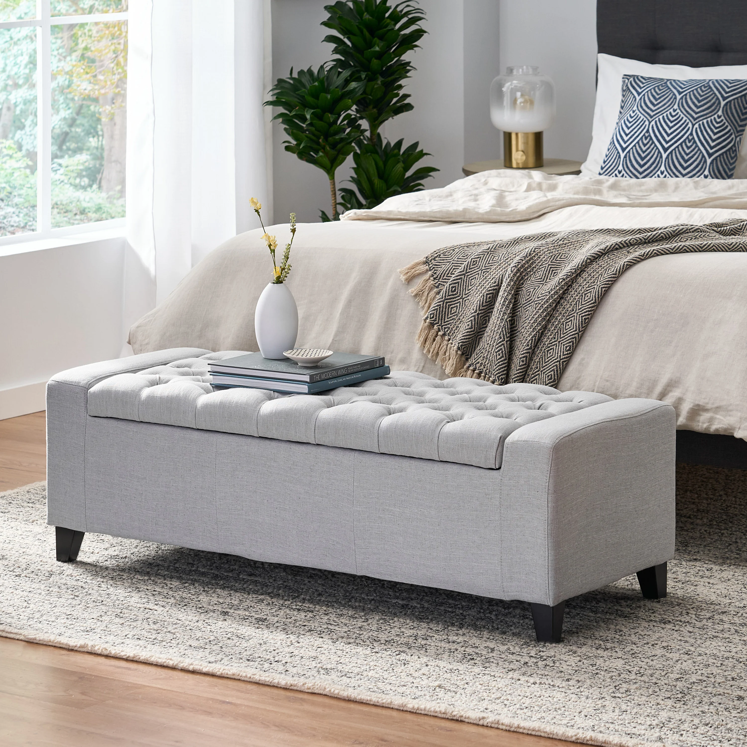 Seattle Tufted Storage Ottoman Bench - furnishings