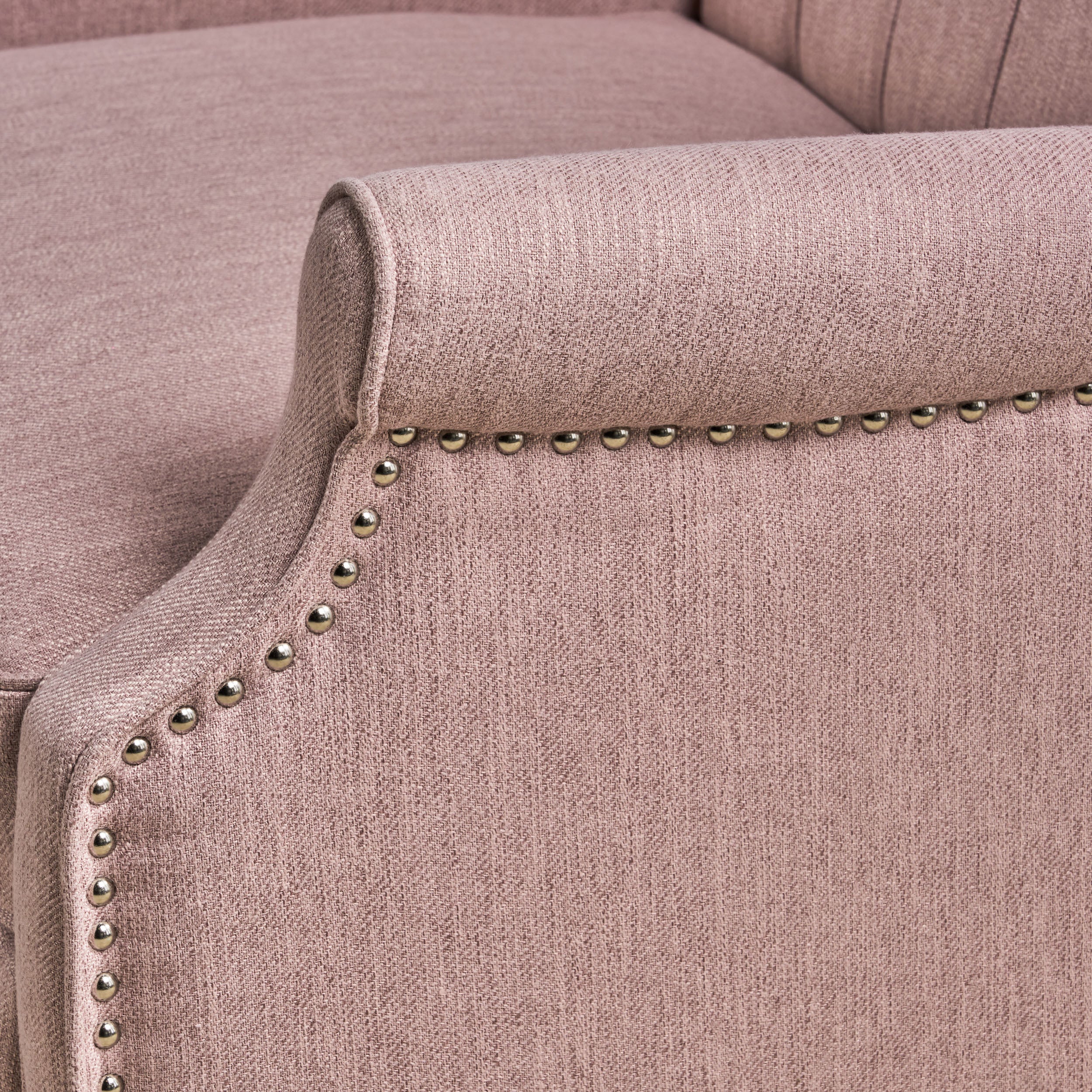 Salome Oversized Tufted Wingback Fabric Push Back Recliner - furnishings