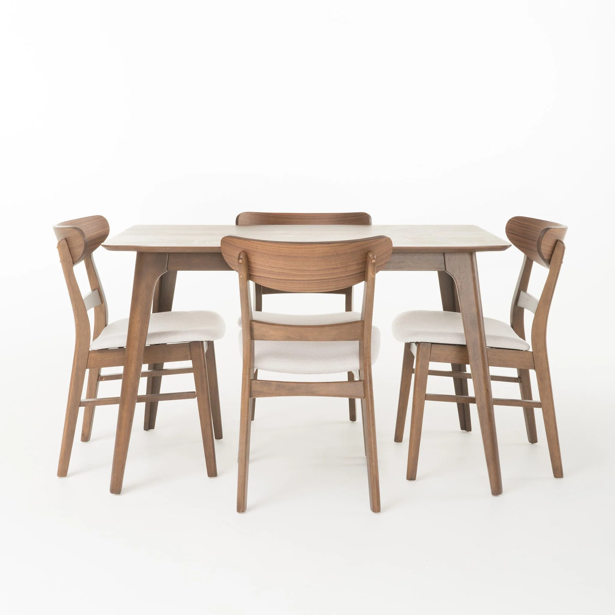Colonial Mid-Century Modern 5 Piece Dining Set - furnishings