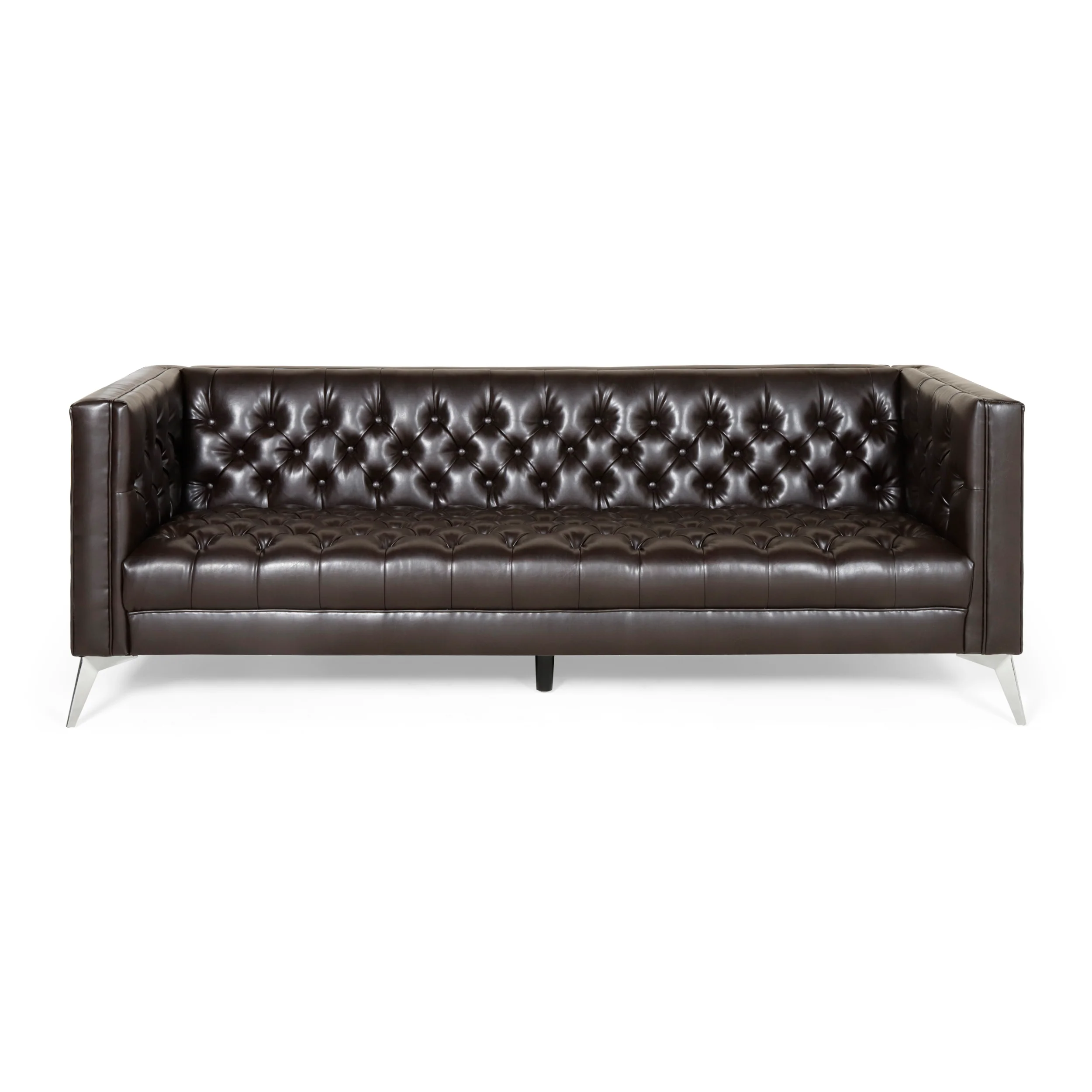 Harnoor Contemporary Tufted 3 Seater Sofa - furnishings