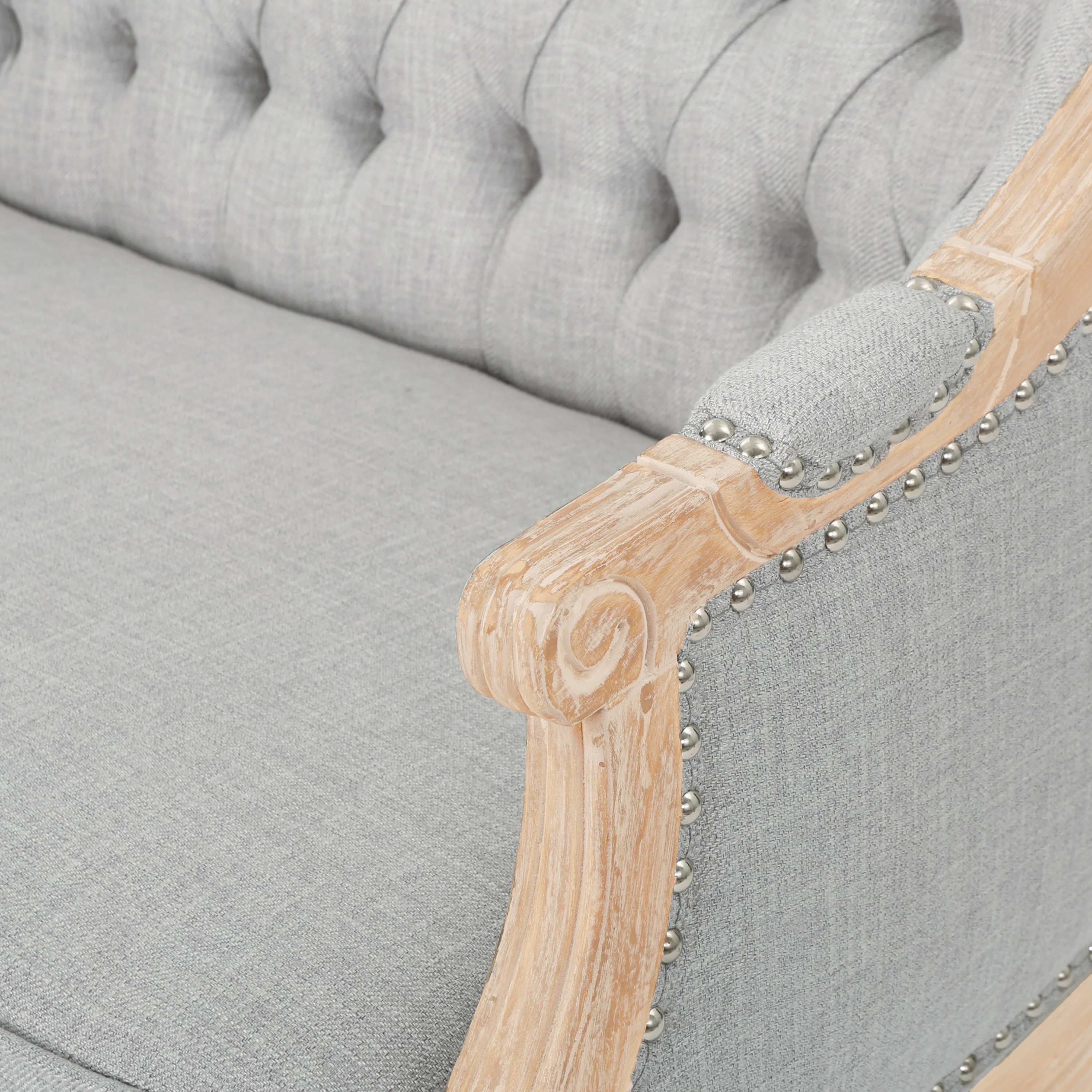 Megan Traditional Tufted Upholstered Loveseat - furnishings