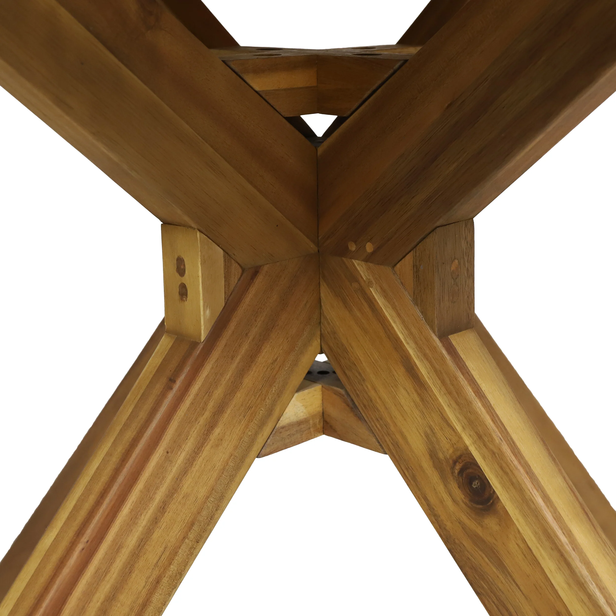 Specter Outdoor 5 Piece Acacia Wood Dining - furnishings