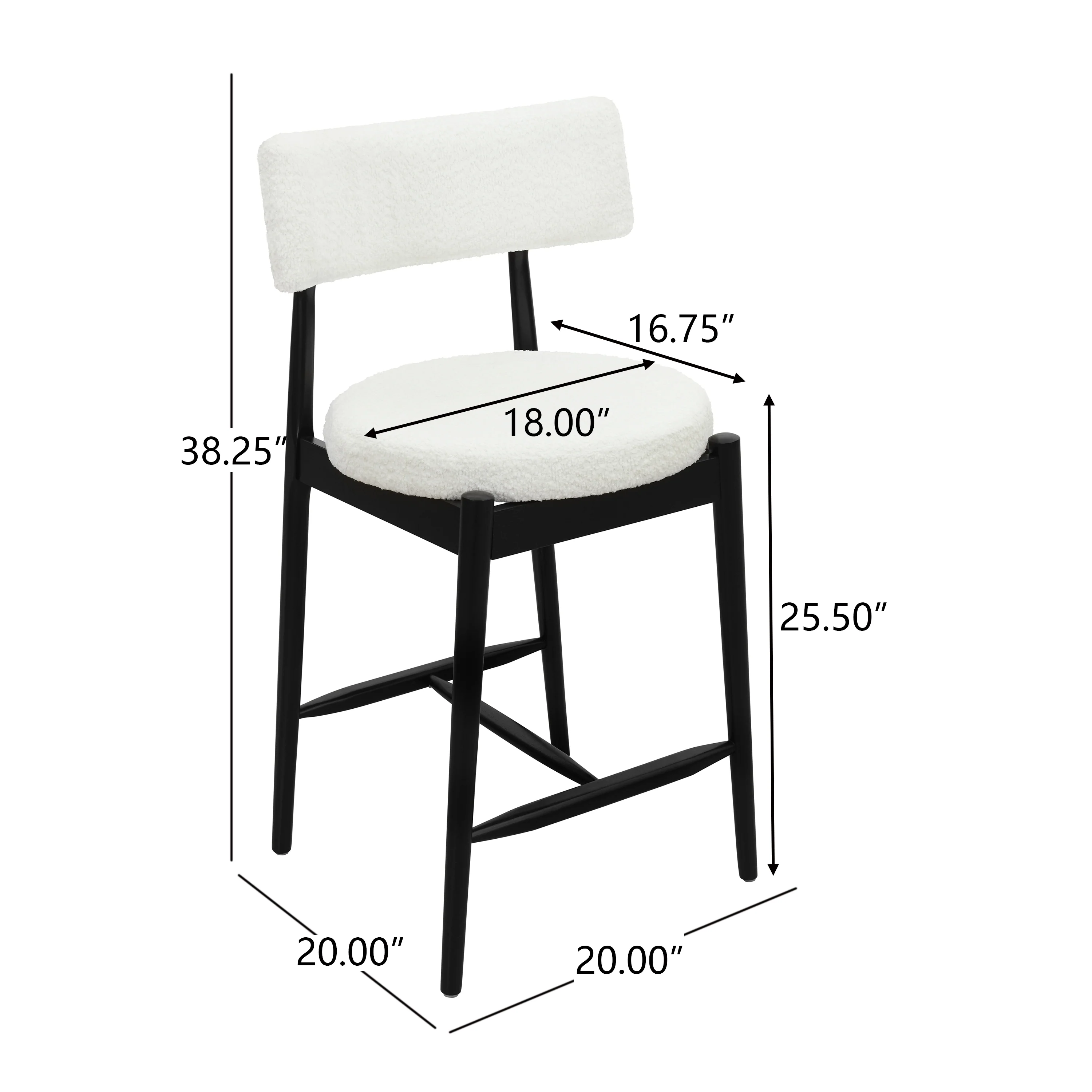 Nerinea Modern Upholstered Counter Stools Bar Stools - furnishings