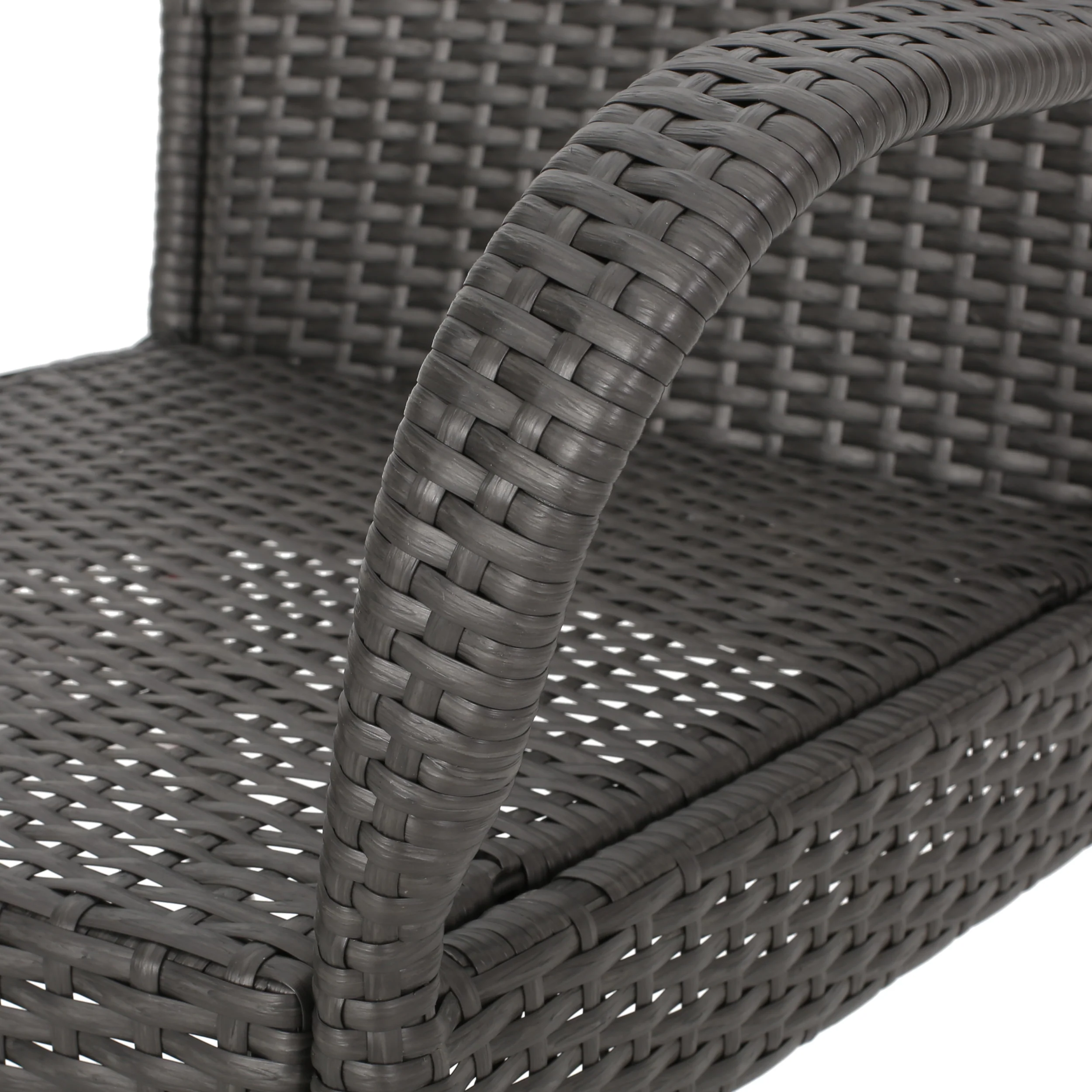 Zakyiah Outdoor Contemporary 4 Seater Wicker Dining Set - furnishings